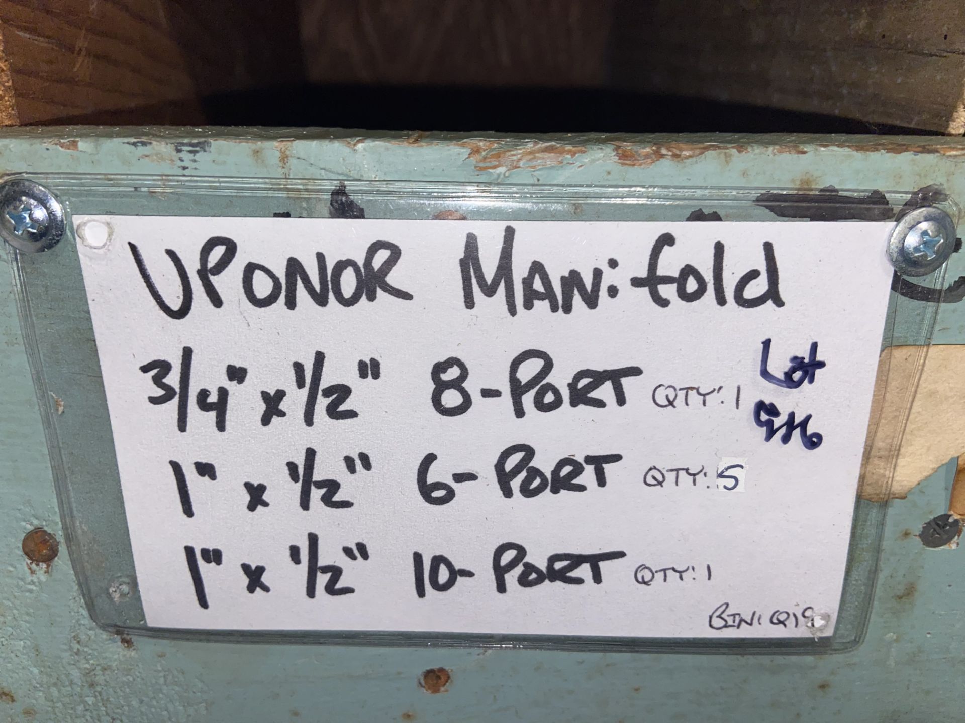 Uponor Manifold 3/4”x1/2” 8-Port; (1) 1”x1/2” 6-port; (5) 1”x1/2” 10 Port Uponor Reducer 3/4”x 1/ - Bild 2 aus 4