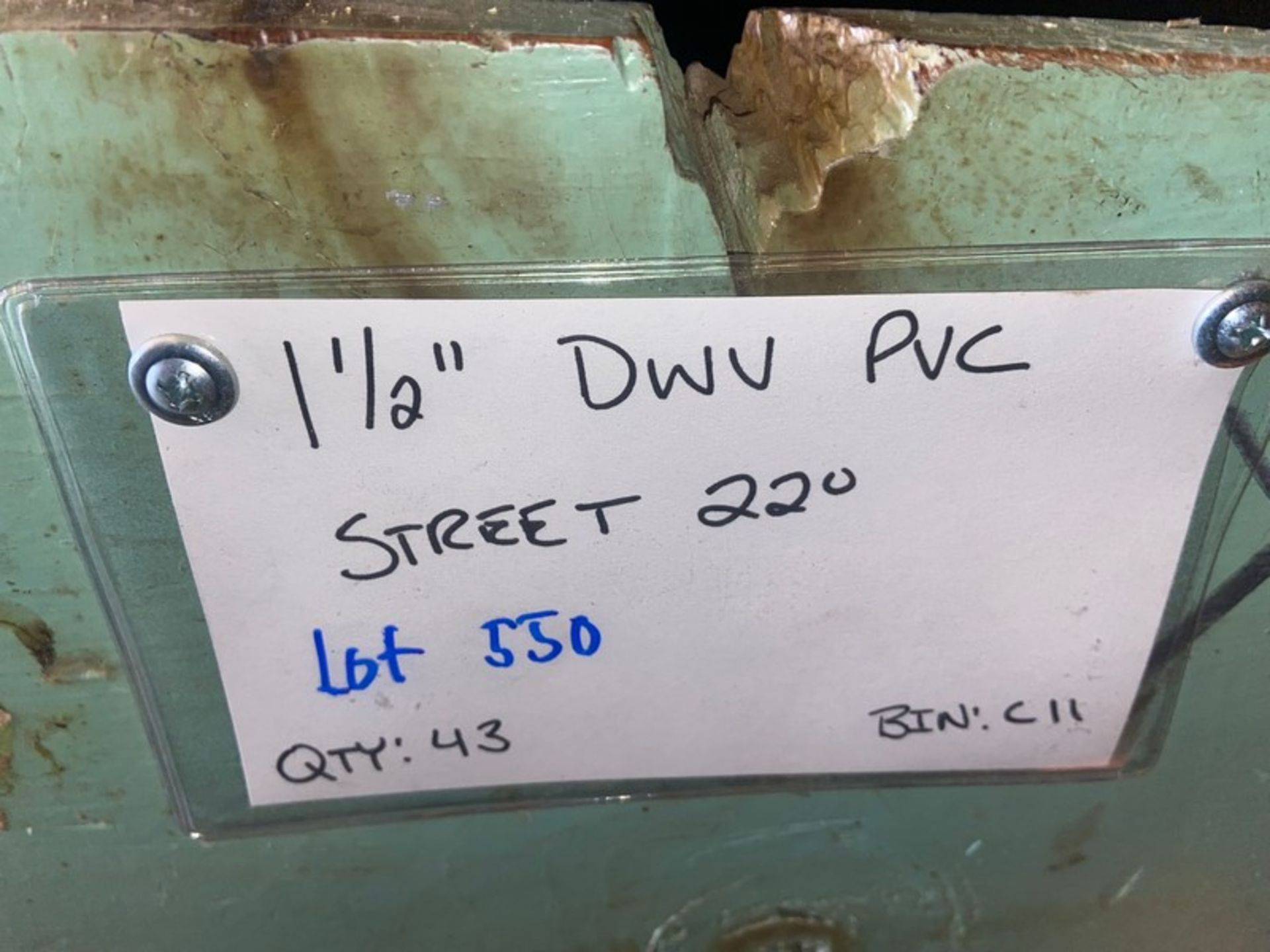 (43) 1 1/2 DWC PVC STREET 22’ (Bin:C11)(LOCATED IN MONROEVILLE, PA) - Bild 2 aus 4
