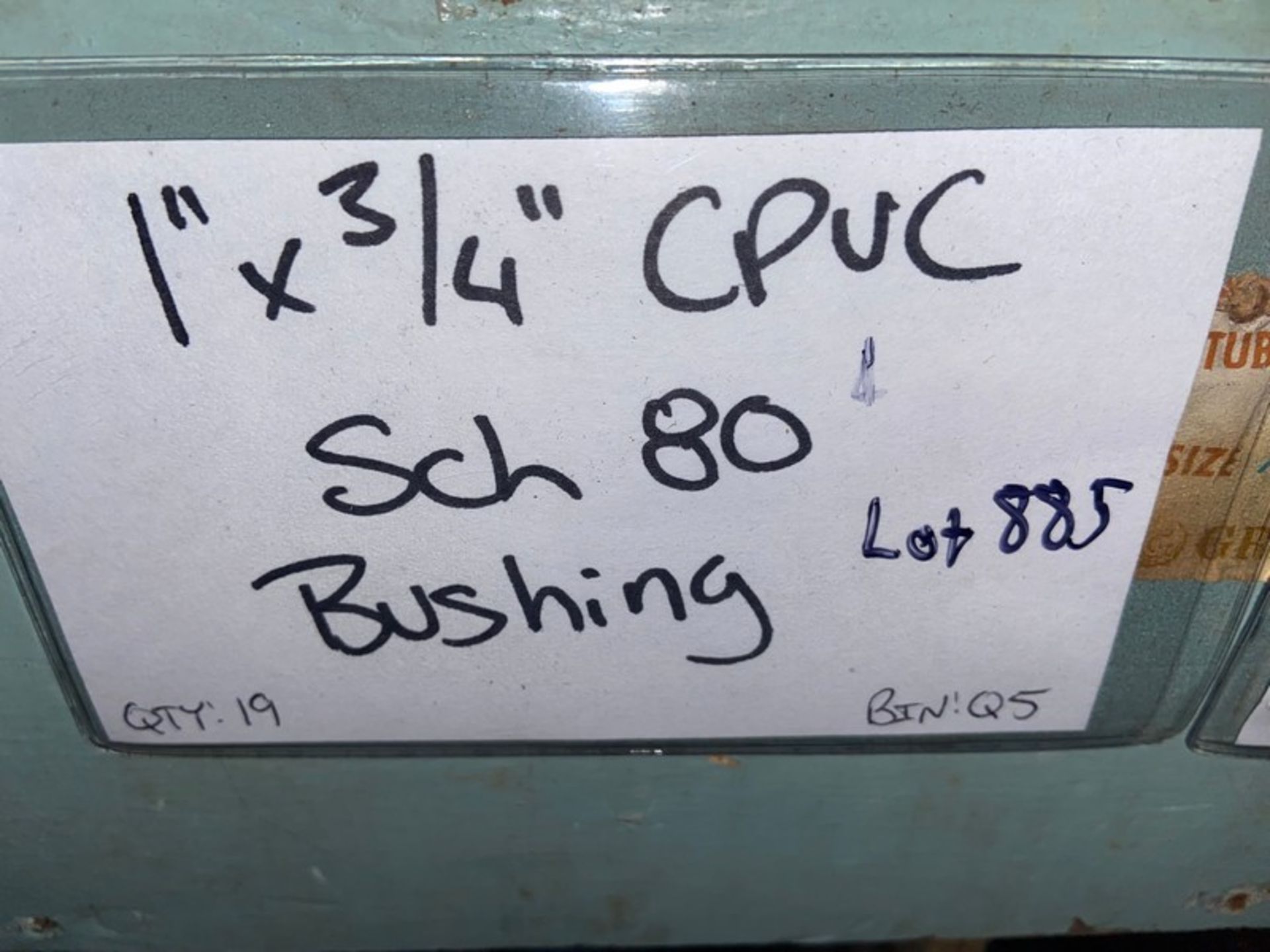 (28) CPVC SCH 80 bushing 1 1/2”. 3/4; (4) 1 1/2”. 1”; 1 1/2” x 1 1/4” (Bin:Q7) (LOCATED IN - Image 9 of 13