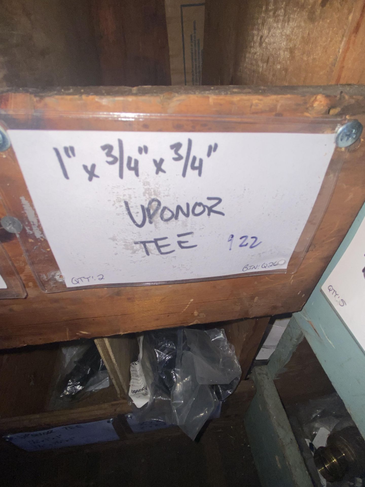 (2) 1”x3/4”x3/4” Uponor Tee (Bin:Q26) (LOCATED IN MONROEVILLE, PA) - Image 2 of 2