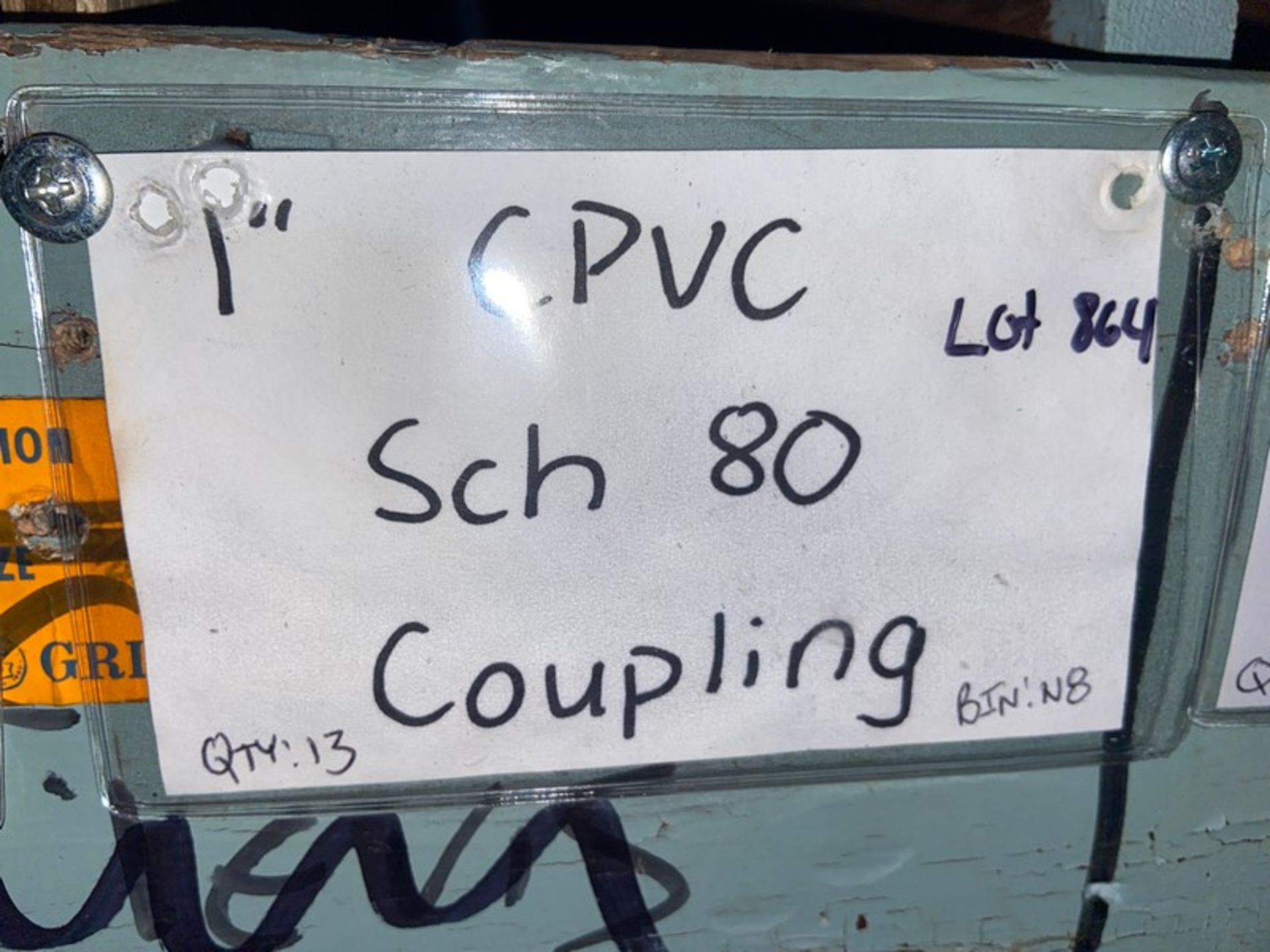 (13) 1” CPVC SCH 80 Coupling (Bin:N8) (LOCATED IN MONROEVILLE, PA) - Bild 2 aus 2