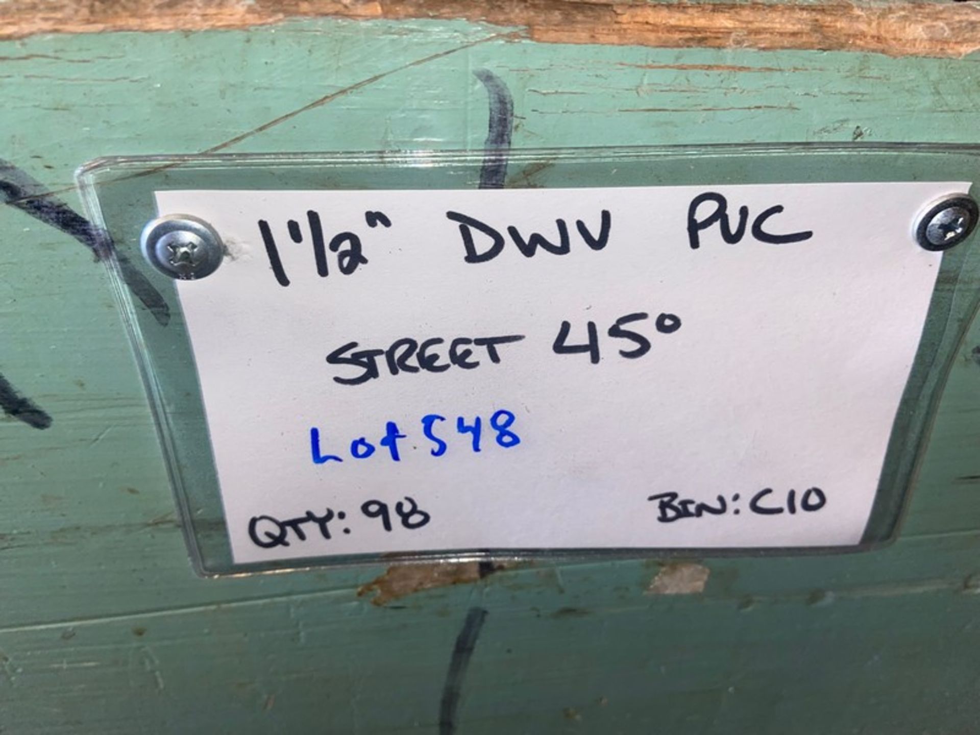 (98) 1 1/2” DWV LVC STREET 45’ (Bin C:10)(LOCATED IN MONROEVILLE, PA) - Image 2 of 4