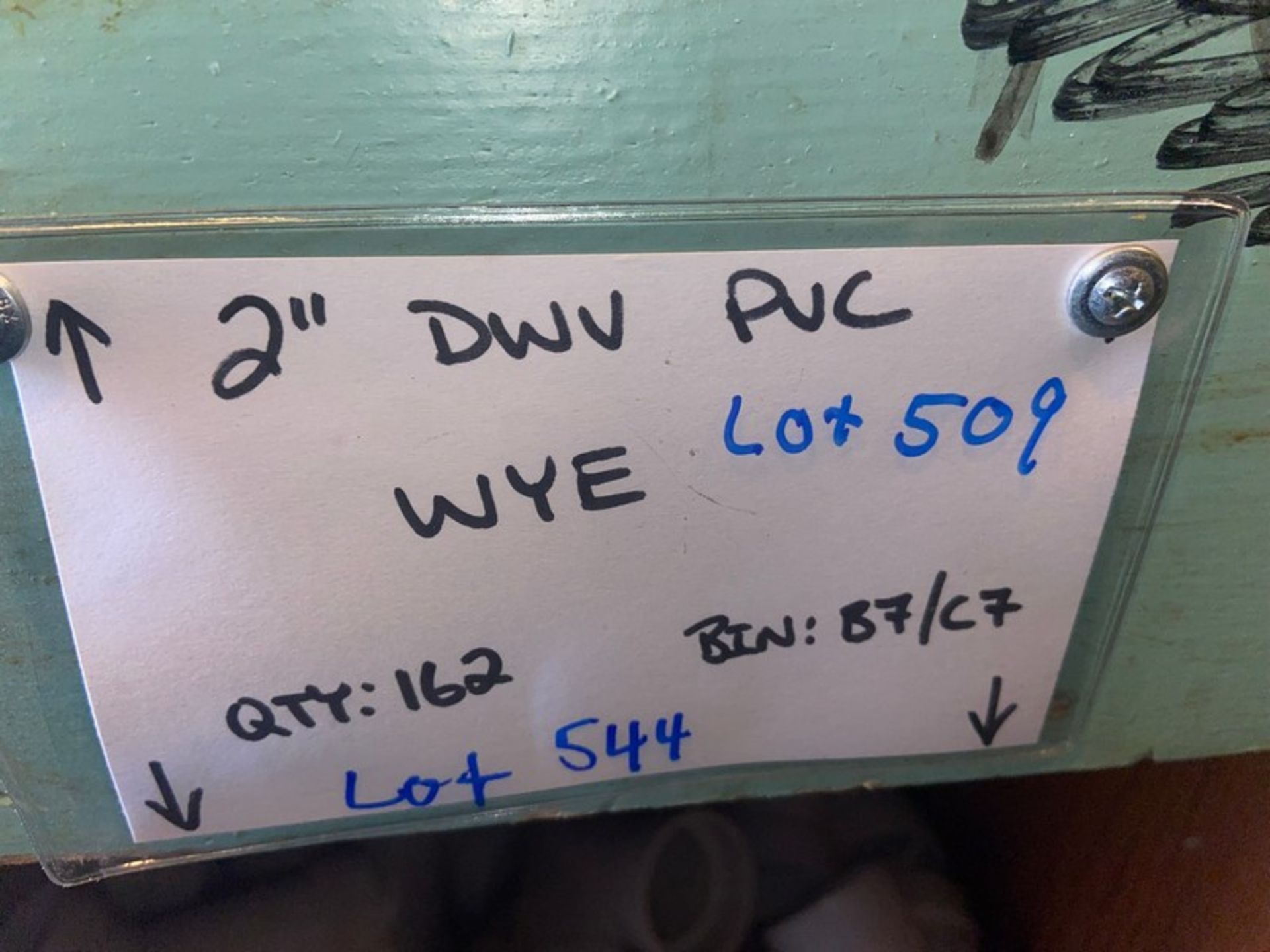 (162) 2” DWV PVC WYE (Bin:B7/C7) (Trailer #5) (LOCATED IN MONROEVILLE, PA) - Bild 3 aus 10
