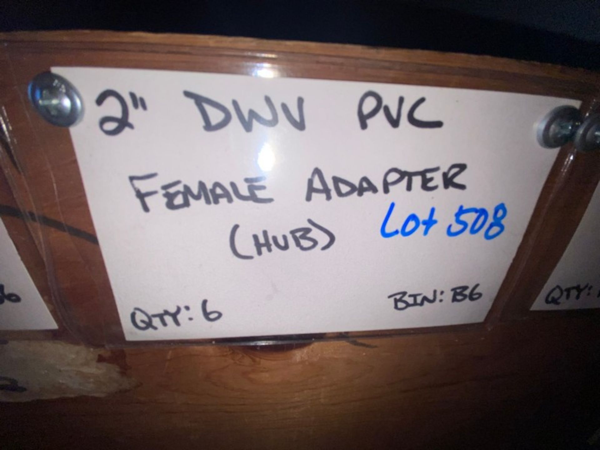 (6) 2” DWV PVC Female Adapter (HUB) (Bin:B6) (Trailer #5)(LOCATED IN MONROEVILLE, PA) - Image 6 of 7