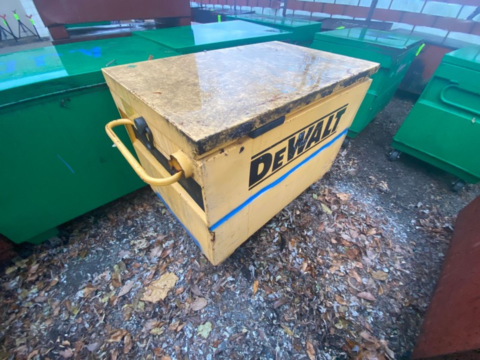 DeWalt Gang Box, with Hinge Lid, Overall Dims.: Aprox. 50” L x 32” W x 34” H, with Handles & Mounted - Bild 2 aus 3