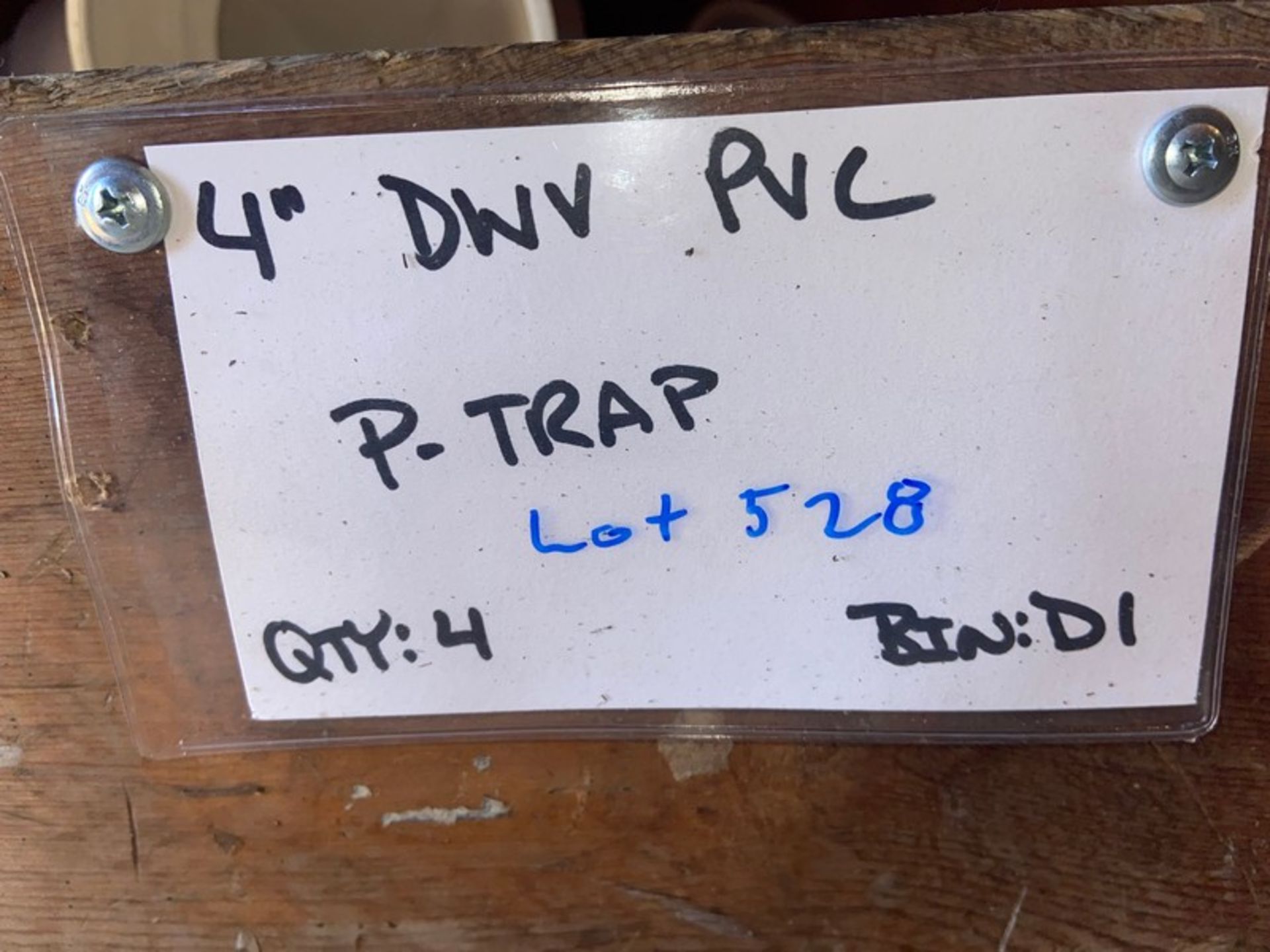 (4) 4” DWV PVC P-Trap (Bin:D1)(LOCATED IN MONROEVILLE, PA) - Image 4 of 4