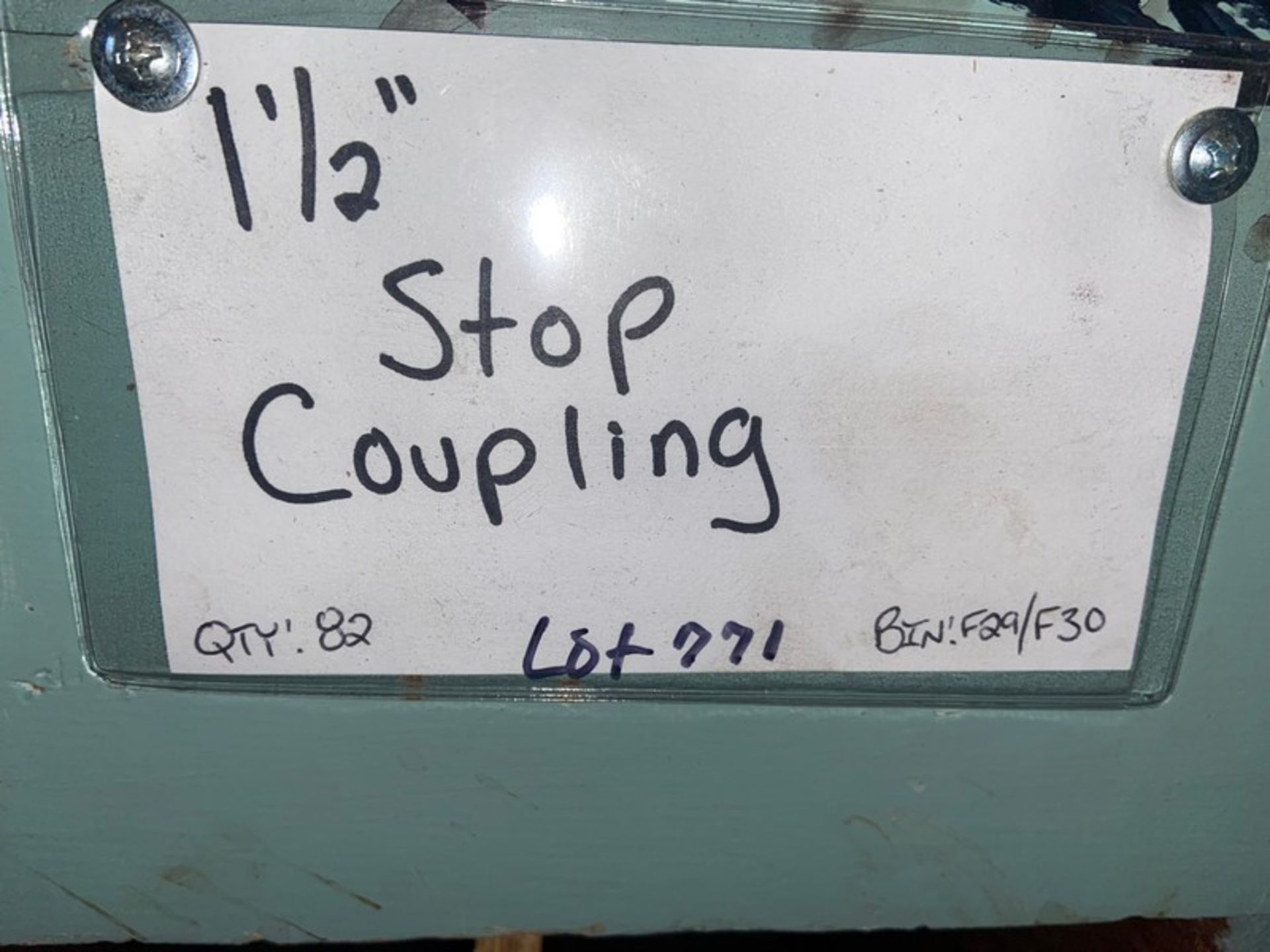 (82) 1 1/2” Stop Coupling (Bin:F29:30) (LOCATED IN MONROEVILLE, PA) - Bild 2 aus 2