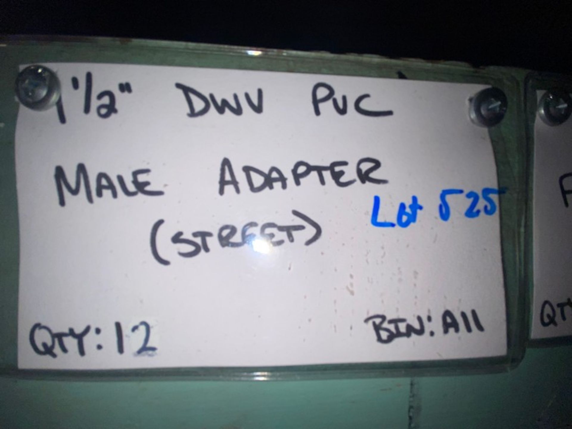 (14) 1 1/2” DWV PVC Male Adapter (STREET) (Bin:A11) (LOCATED IN MONROEVILLE, PA) - Bild 4 aus 4