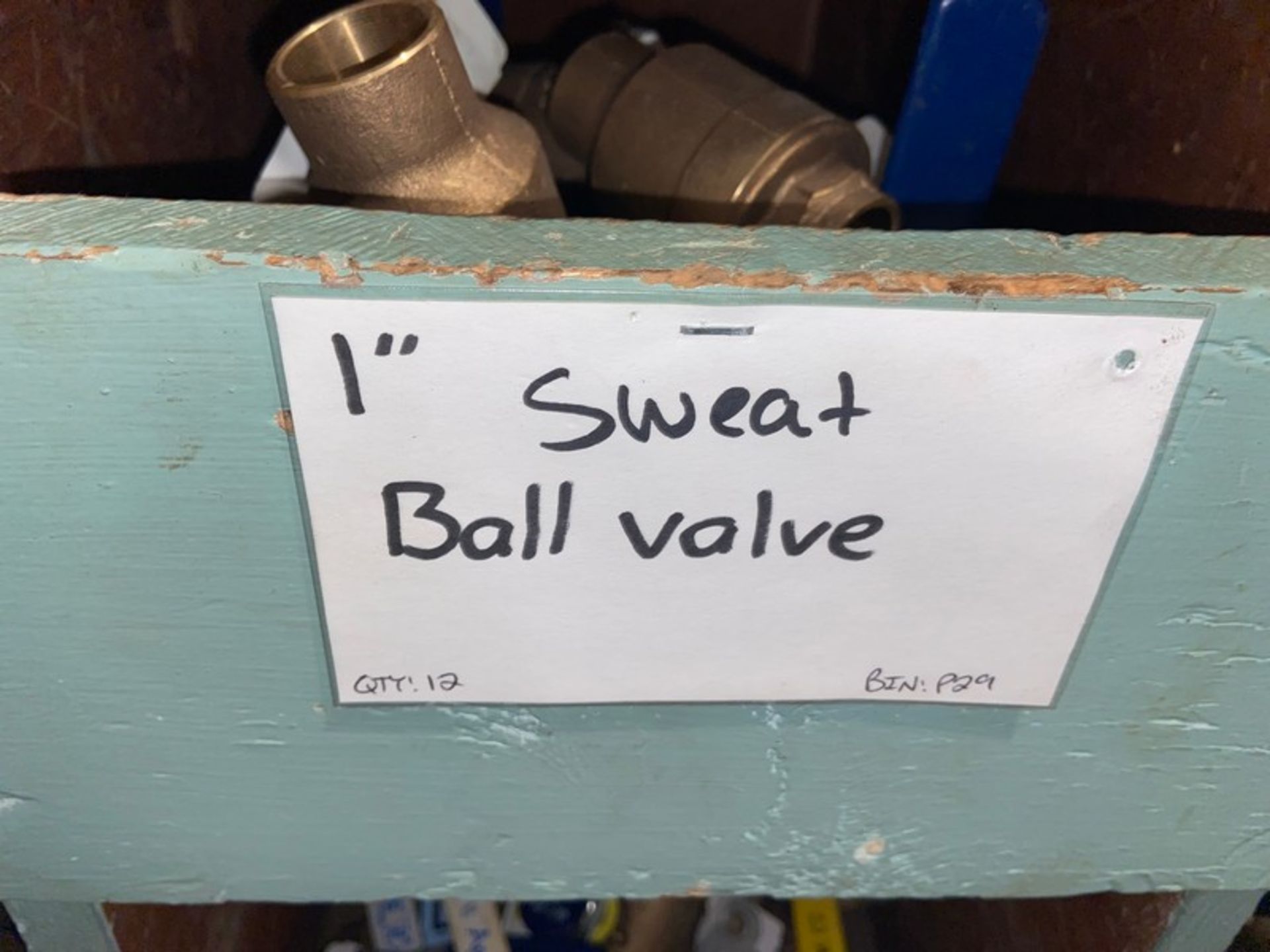 (9) 3/4" Sweat Ball Valve (Bin: P28); (12) 1" Sweat Ball Valve (Bin: P29); (4) 1-1/4" Sweat Ball - Image 4 of 17