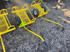 Yellow Pipe Cart, with Rubber Tires (NOTE: New Paint Job!) (LOCATED IN MONROEVILLE, PA) (RIGGING,