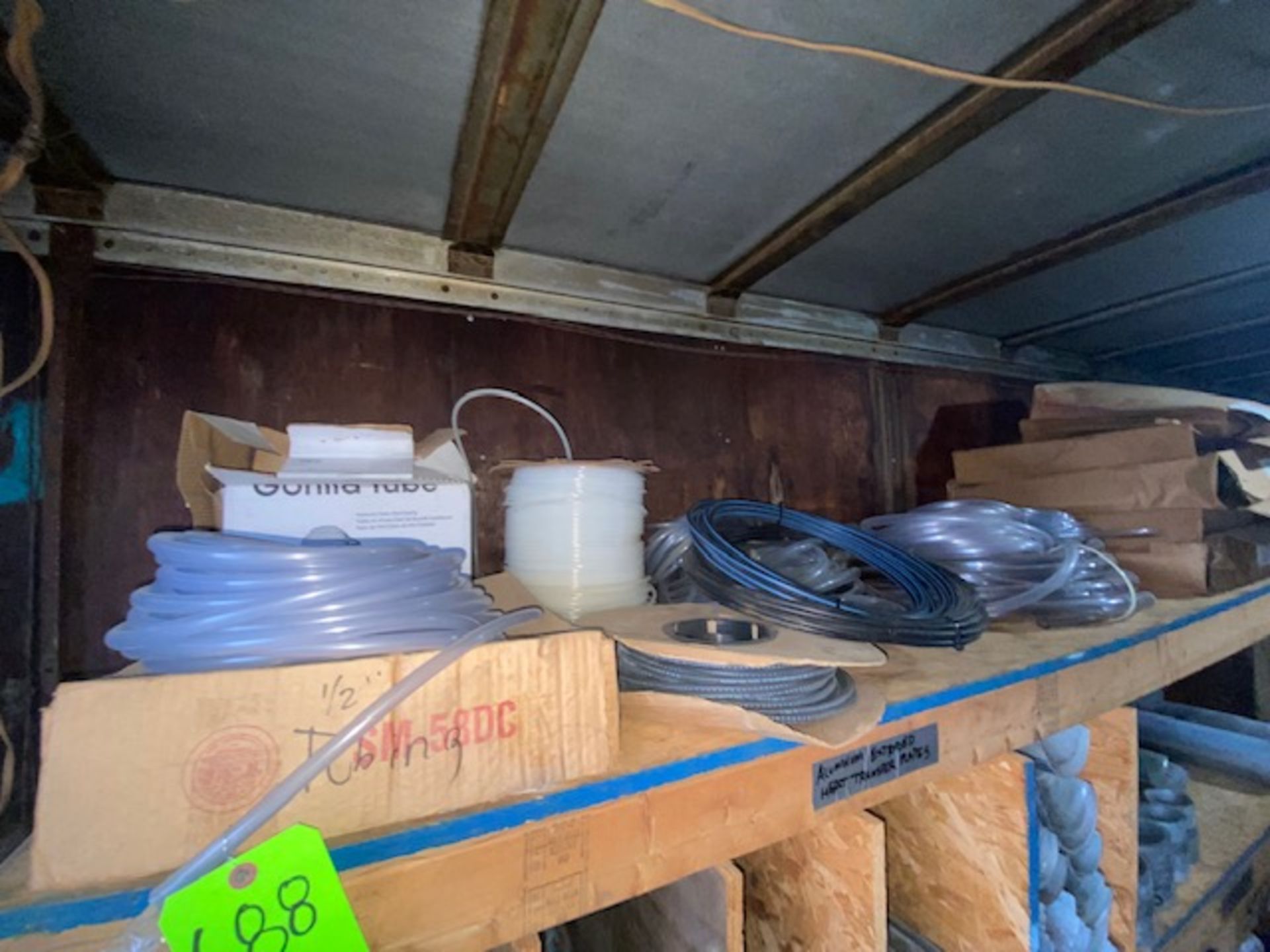 Contents of Top Shelf, Includes Assorted Rubber & Plastic Tubing (LOCATED IN MONROEVILLE, PA)
