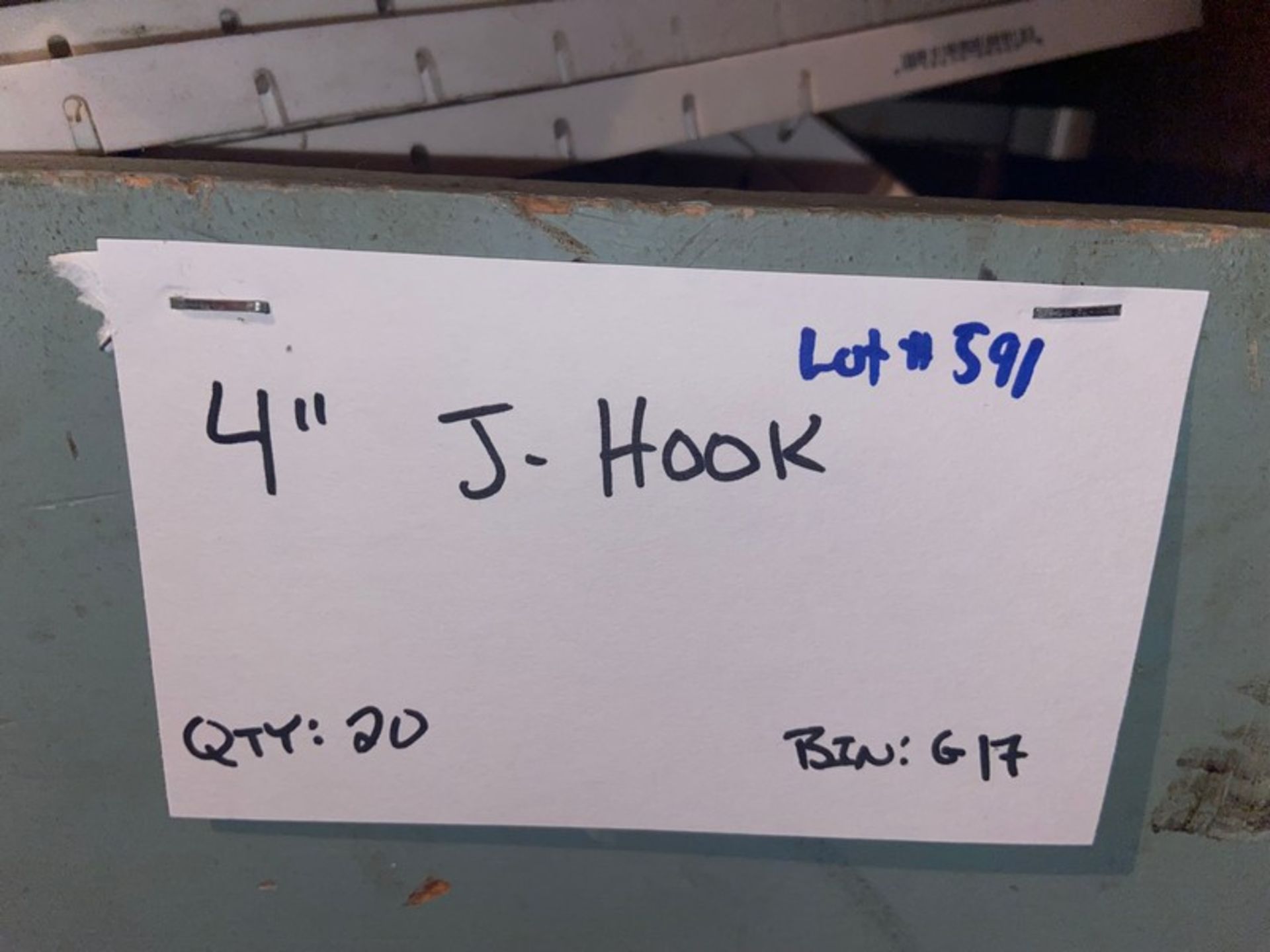 (20) 4” J-Hook (Bin:G17) (LOCATED IN MONROEVILLE, PA) - Image 3 of 4