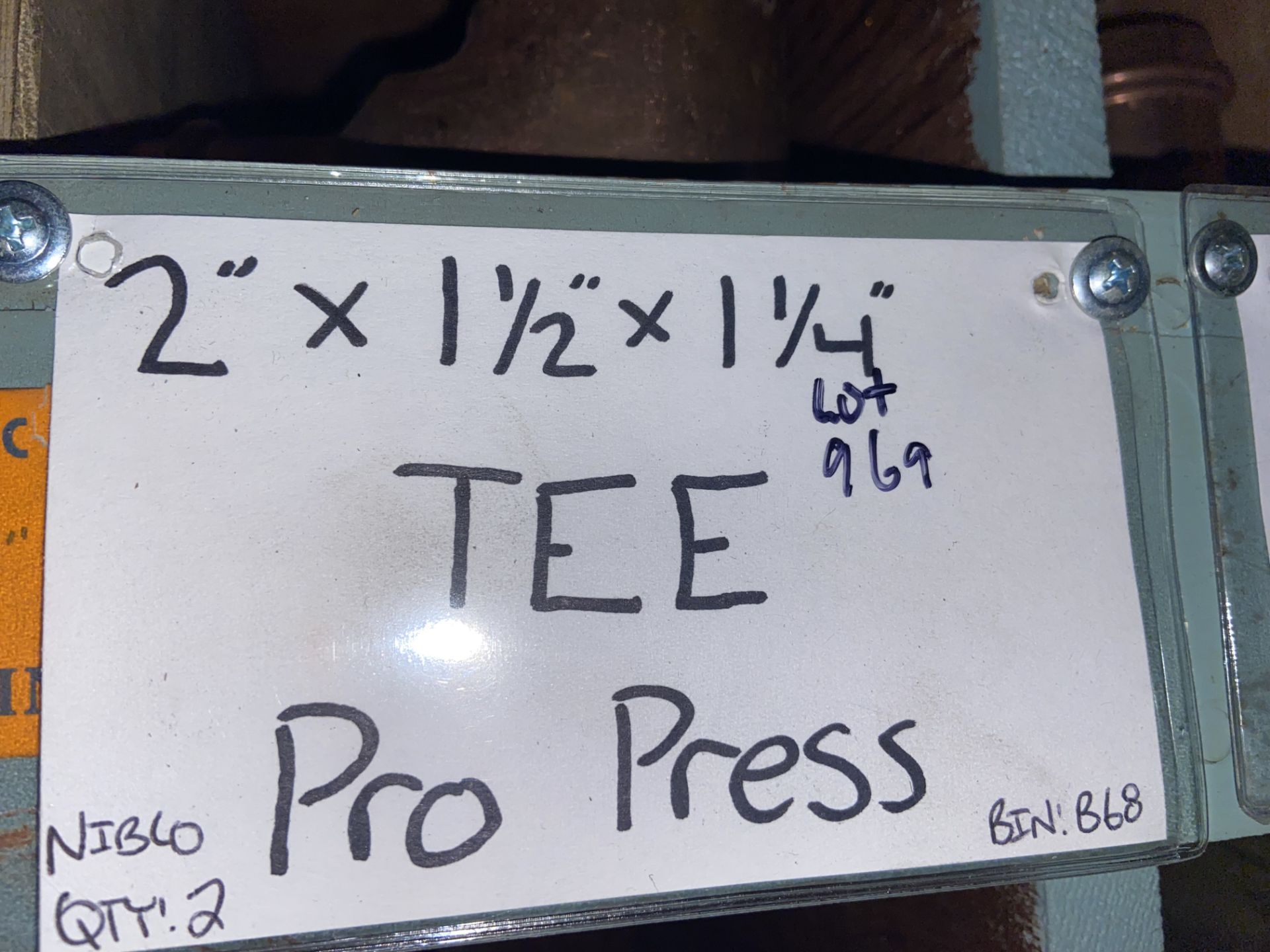 (1) VIEGA 2”x1 1/2” x 1 1/4” Tee Pro Press; (2) NIBCO 1 1/4” 1 1/4”x 1/2” Tee Pro Press; VIEGA (1) - Image 4 of 33