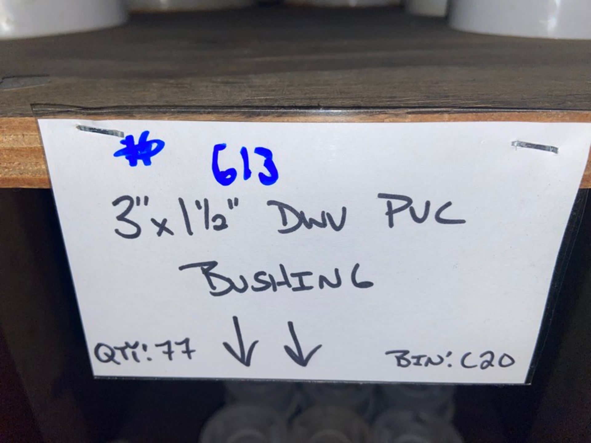 (18) 2”x 1 1/12” DWV PVC BUSHING(Bin:C20); (77) 3”x 1 1/2” DWV PVC BUSHING; (8) 3”x2” DWV PVC - Image 3 of 5