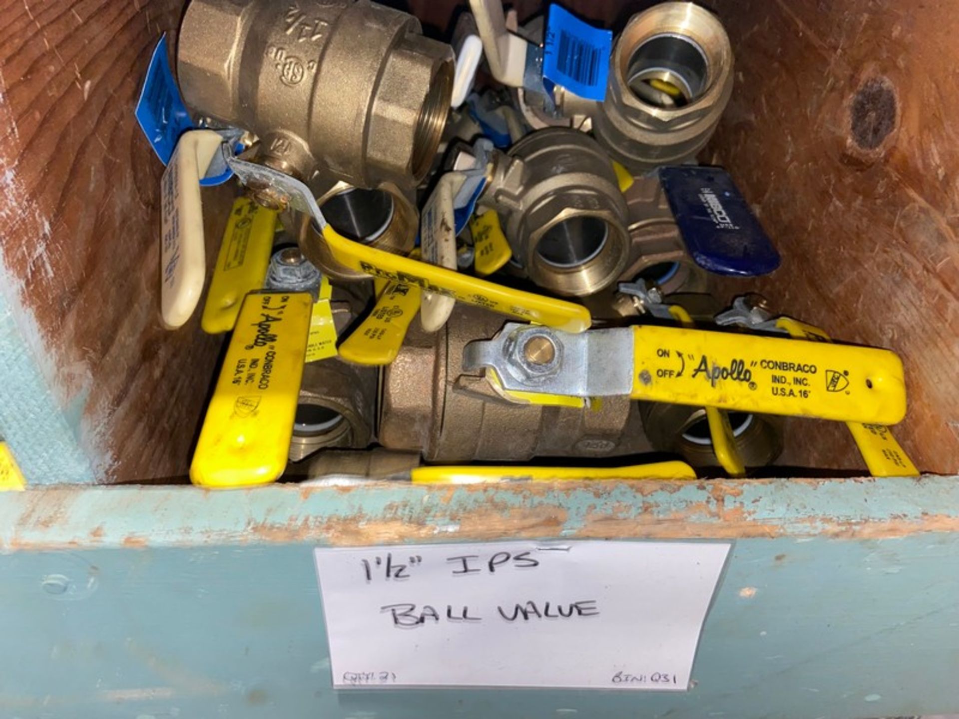 (5) 3/8" IPS Ball Valve (Bin: Q27); (1) 1/4" IPS Ball Valve (Bin: Q27); (6) 3/4" IPS Ball Valve ( - Image 6 of 10