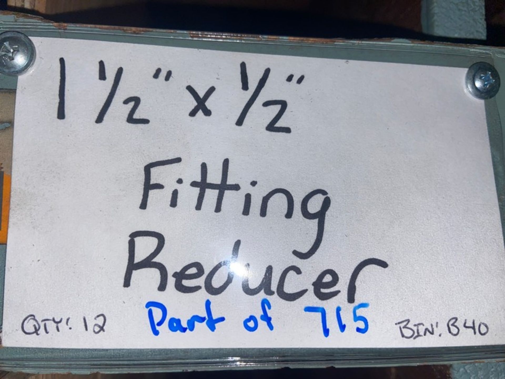 (1) 1-1/4" X 1" Fitting Reducer (Bin: B39); (12) 1-1/2" x 1/2" Fitting Reducer (Bin: B40) (LOCATED - Image 2 of 4