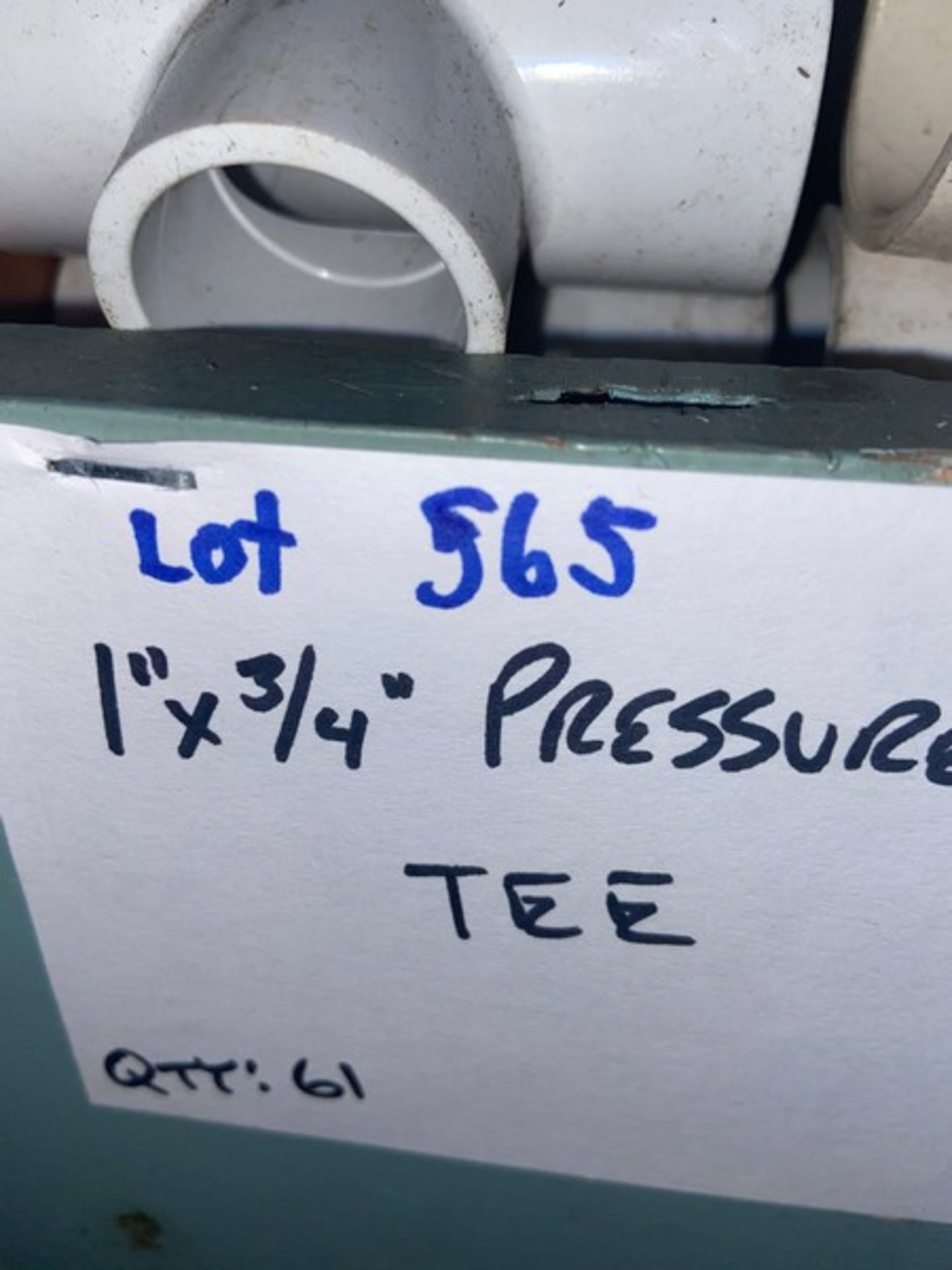 (61) 1" x 3/4" Pressure PVC Tee (Bin: G8) (LOCATED IN MONROEVILLE, PA) - Image 2 of 3