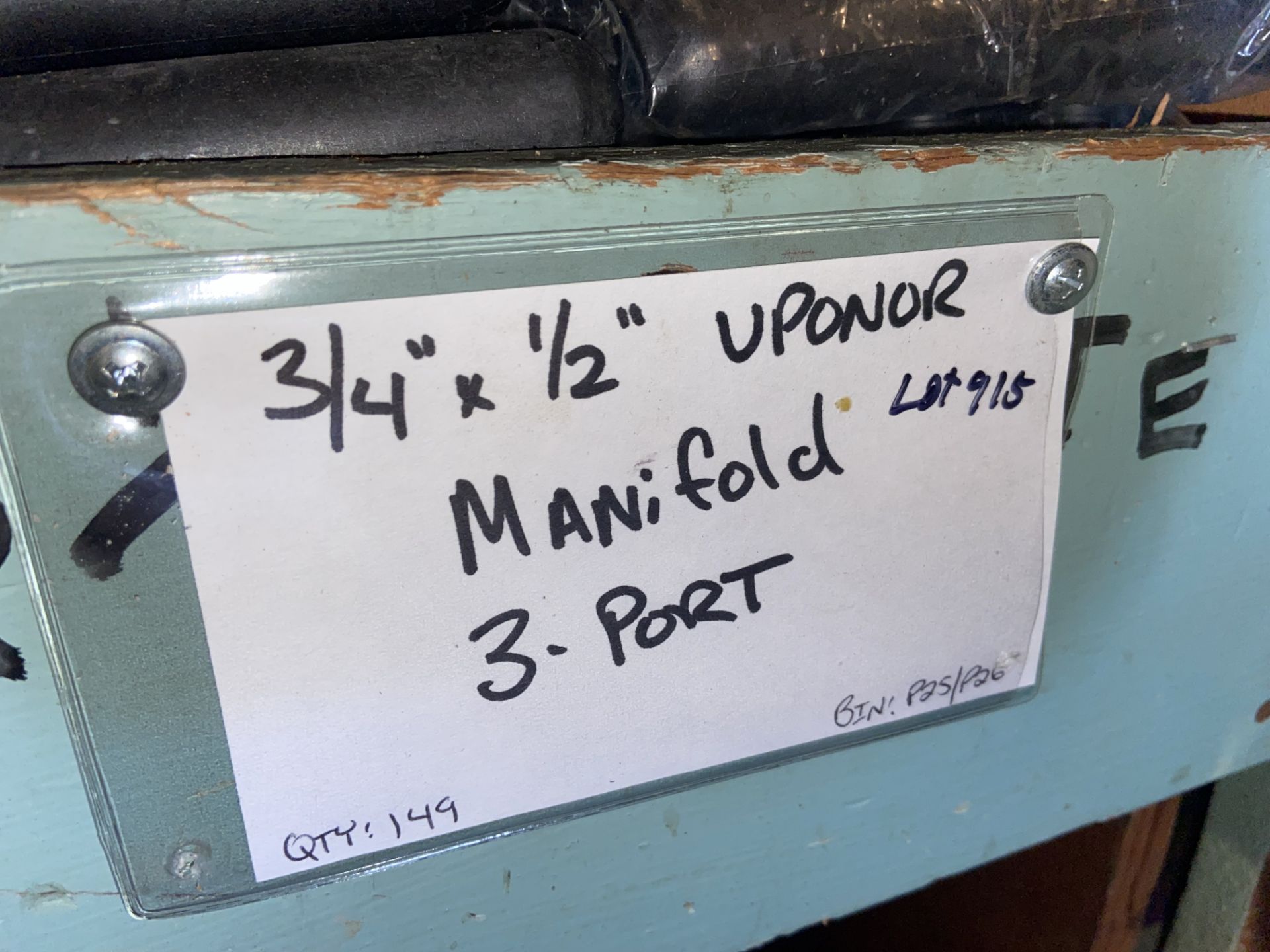 3/4”x1/2” Uponor Manifold 3 port (Bin:P25,P26) (LOCATED IN MONROEVILLE, PA) - Image 2 of 2