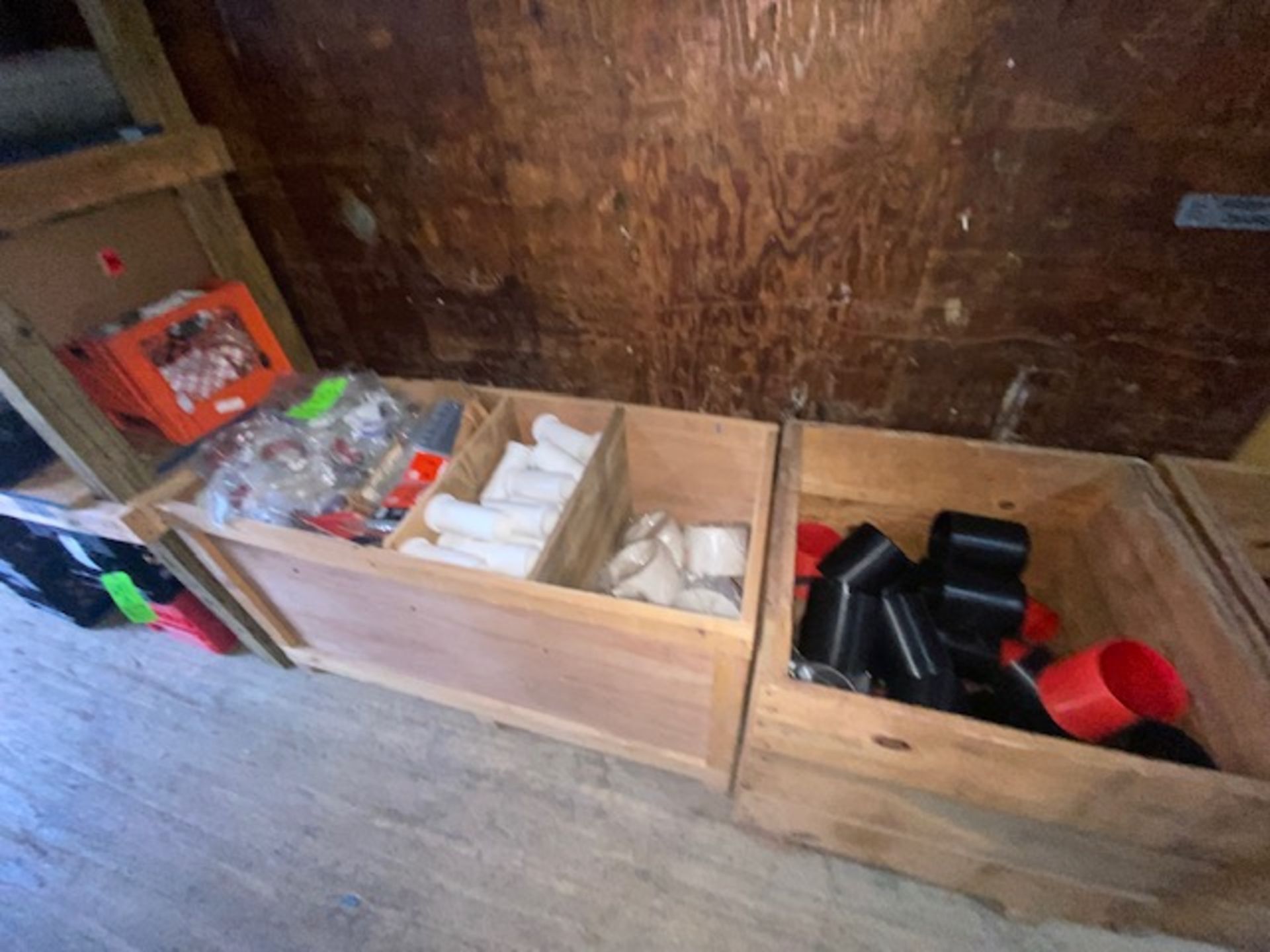 (3) Wooden Crates with Contents, Includes Fire Proof Items, Includes 1-1/2" Firestep Collars, 2"