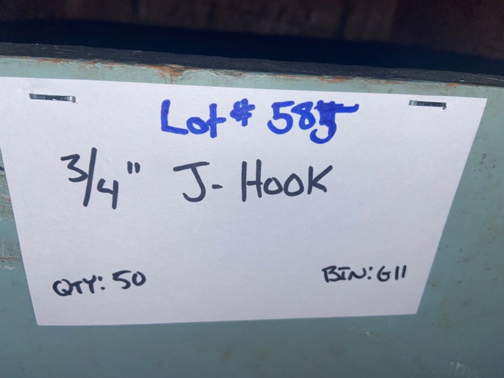 (50) 3/4” J-Hook (Bin:G11)(LOCATED IN MONROEVILLE, PA) - Image 2 of 3