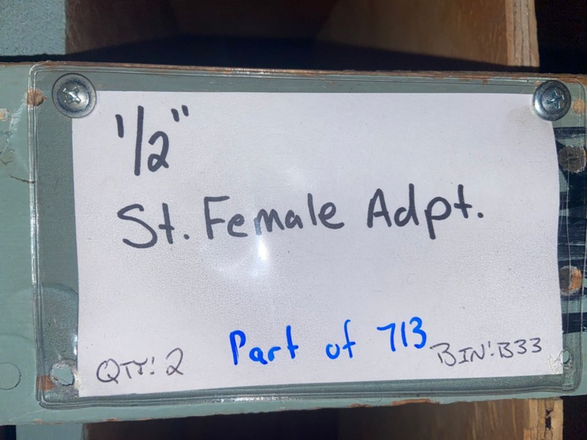 (147) Copper 1/2" Female Adpt. (Bin: B31/B32), with (2) Copper 1/2" St. Female Adpt. (Bin: B33) ( - Bild 4 aus 4