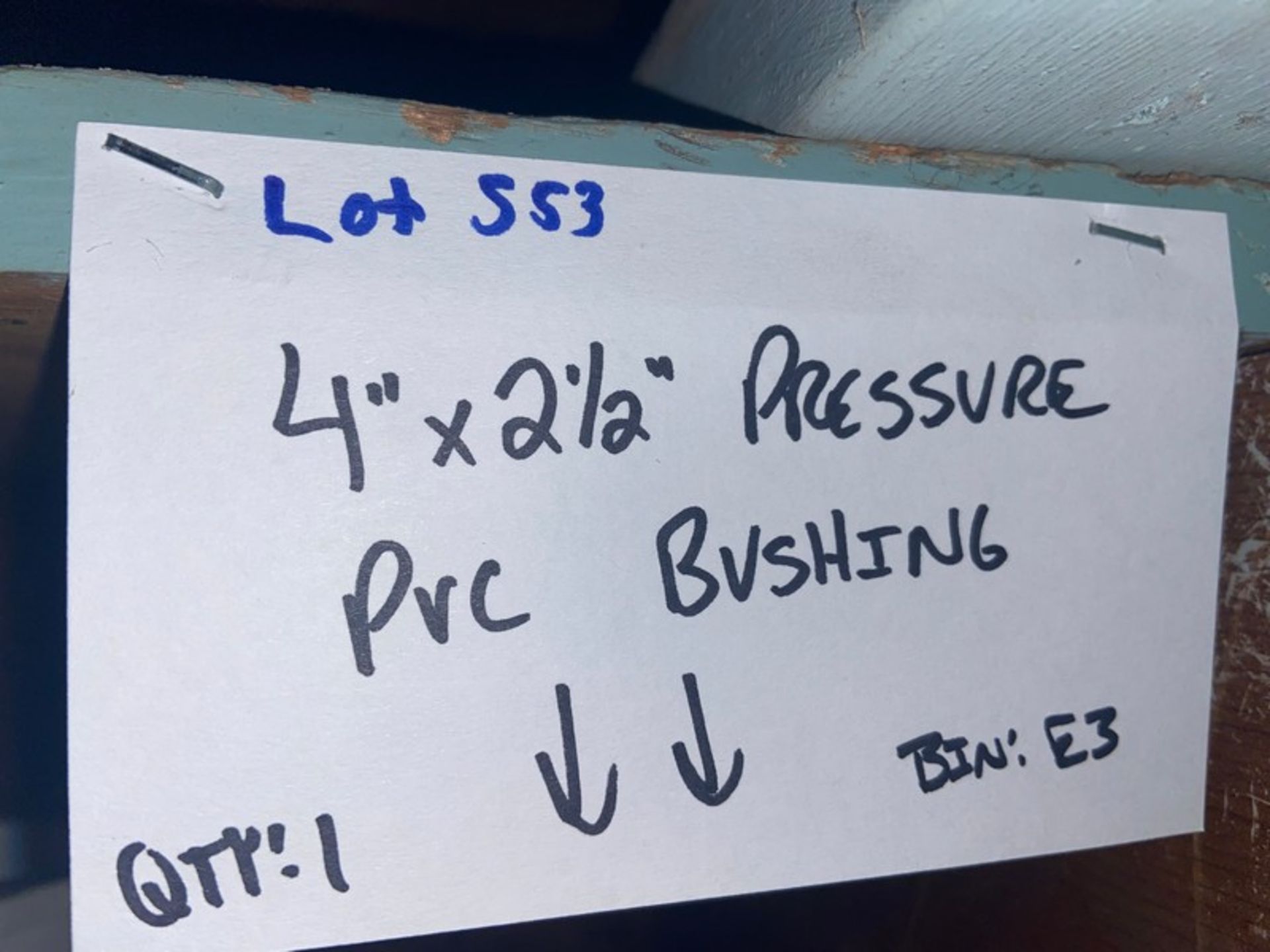 (1) 4” x 2 1/2” Pressure PVC Bushing (Bin:E3); (7) 3”x 2 2 1/2” Pressure PVC Bushing (Bin:E3); (5) - Image 9 of 17