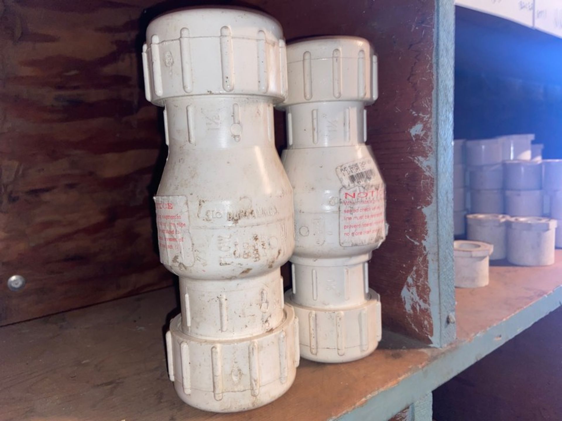 (16) 2” PVC Check Valve (Bin:E1) (2) 1-1/2” PVC Check Valves (Bin:E1) (Trailer #5) (LOCATED IN - Image 6 of 6