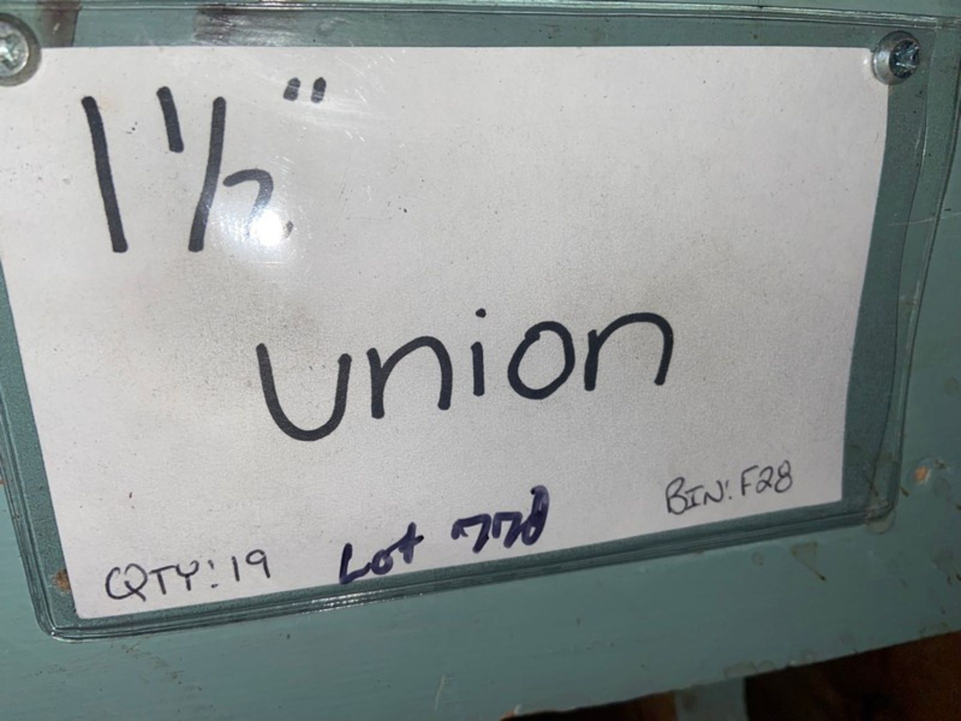 (19) 1 1/2” Union (BinF:28) (LOCATED IN MONROEVILLE, PA) - Image 2 of 2