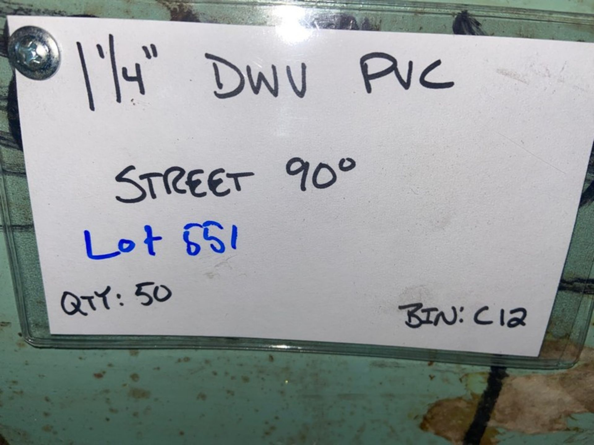 (50) 1 1/4” DWV PVC STREET 90’ (Bin:C12)(LOCATED IN MONROEVILLE, PA) - Image 4 of 4