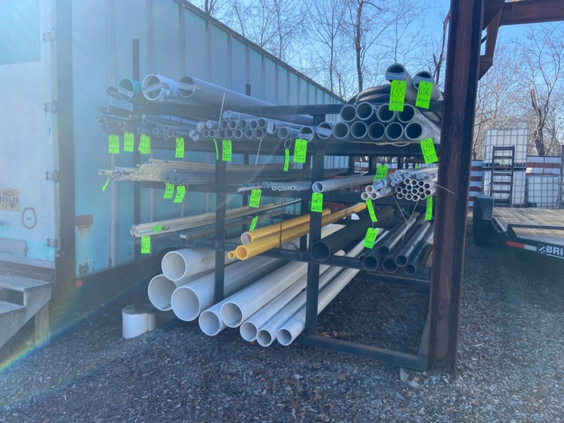 Pipe Rack, with Cross Beams & Uprights (LOCATED IN MONROEVILLE, PA) (RIGGING, LOADING, & SITE