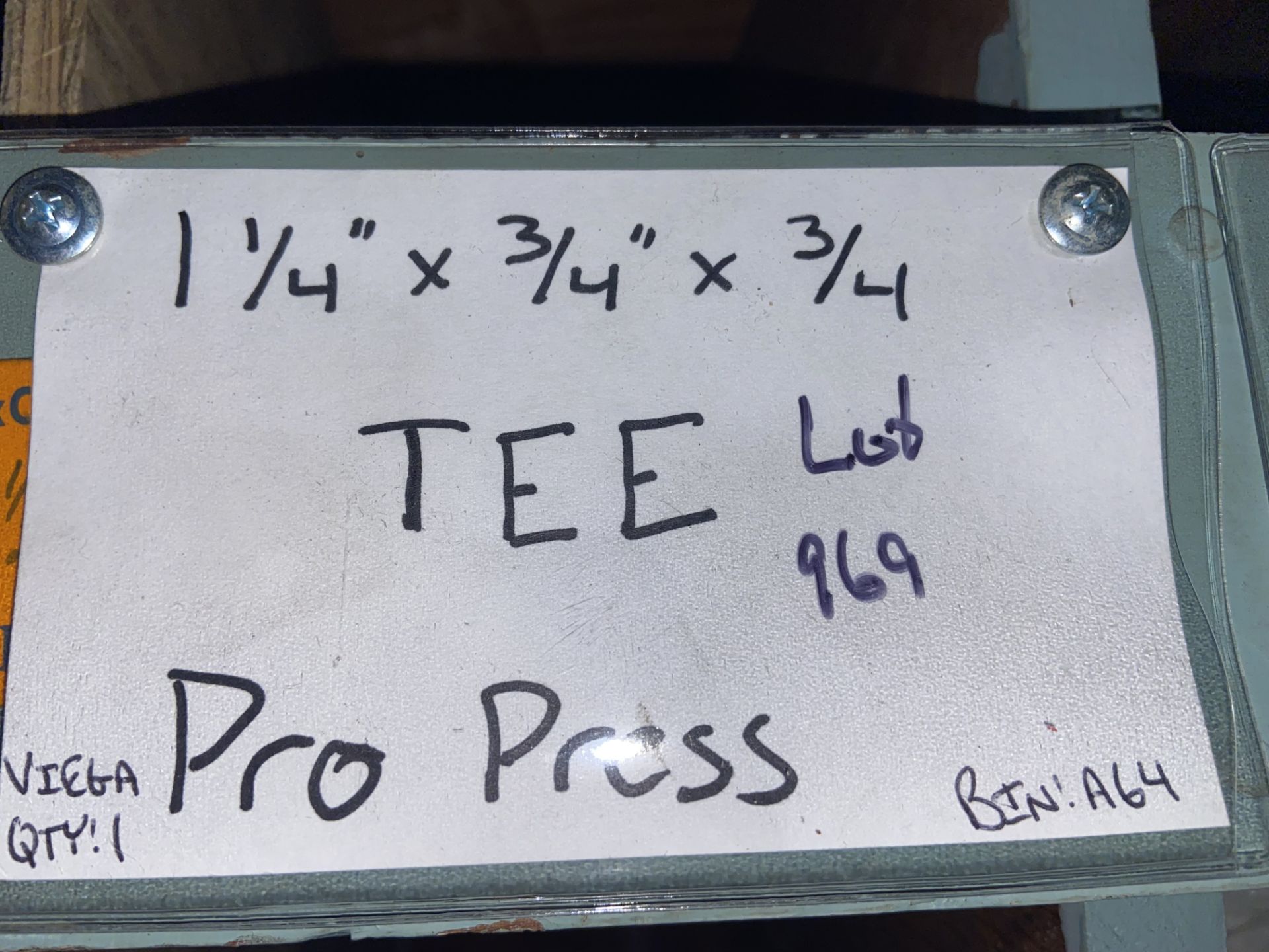 (1) VIEGA 2”x1 1/2” x 1 1/4” Tee Pro Press; (2) NIBCO 1 1/4” 1 1/4”x 1/2” Tee Pro Press; VIEGA (1) - Image 26 of 33