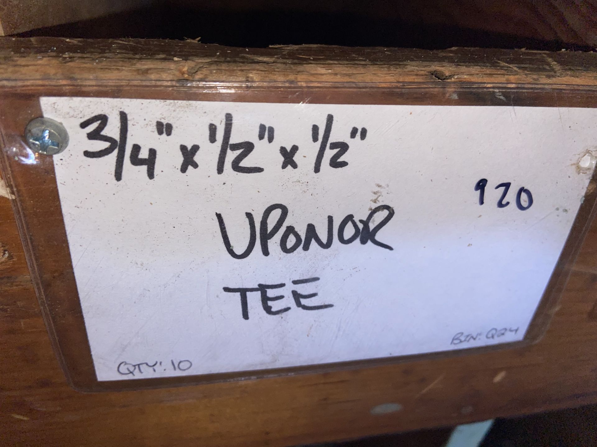 (10) 3/4" X 1/2" X 1/2" Uponor Tee (Bin: Q24) (LOCATED IN MONROEVILLE, PA) - Image 2 of 2