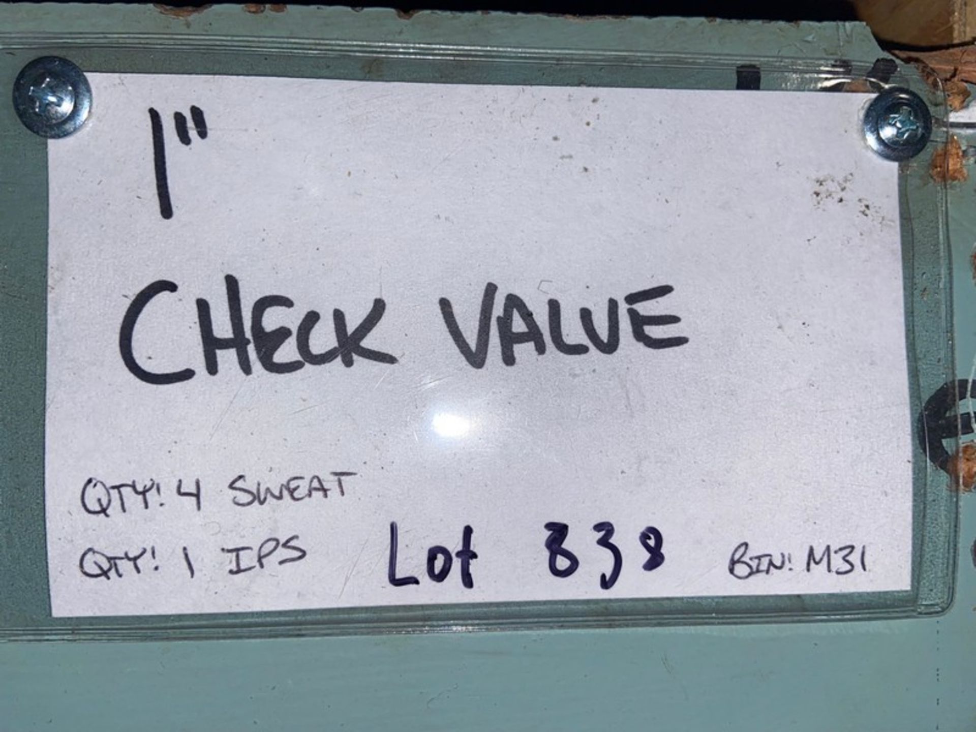 (4) Sweat (1) IPS 1” Check Valve (Bin:M31); 1/2” pro press check valve (Bin:M30); 1/2” Check - Image 2 of 10