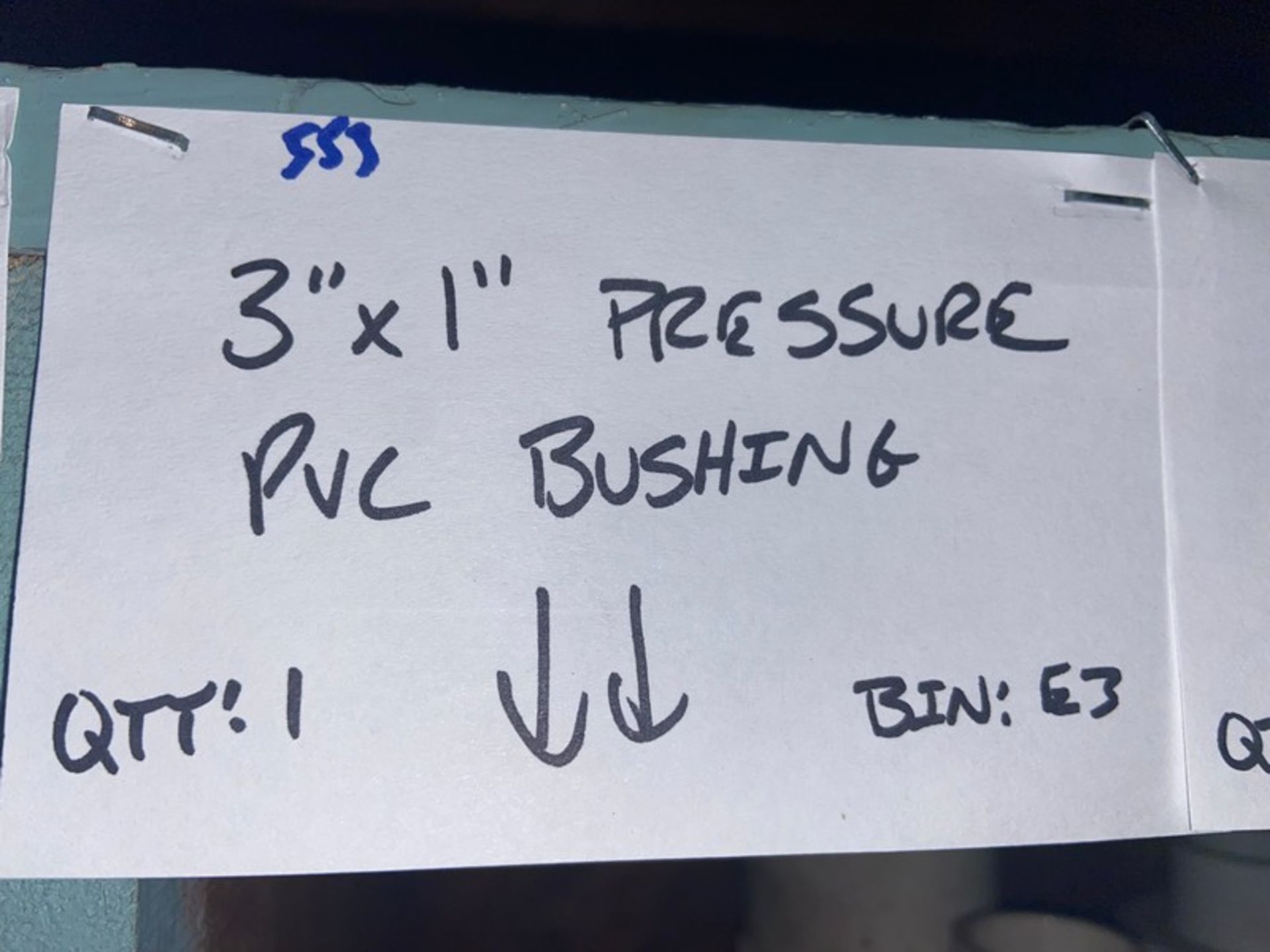 (1) 4” x 2 1/2” Pressure PVC Bushing (Bin:E3); (7) 3”x 2 2 1/2” Pressure PVC Bushing (Bin:E3); (5) - Image 13 of 17