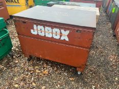 JOBOX Gang Box, with Hinge Lid, Overall Dims.: Aprox. 50" L x 32" W x 34" H, Mounted on Wheels (