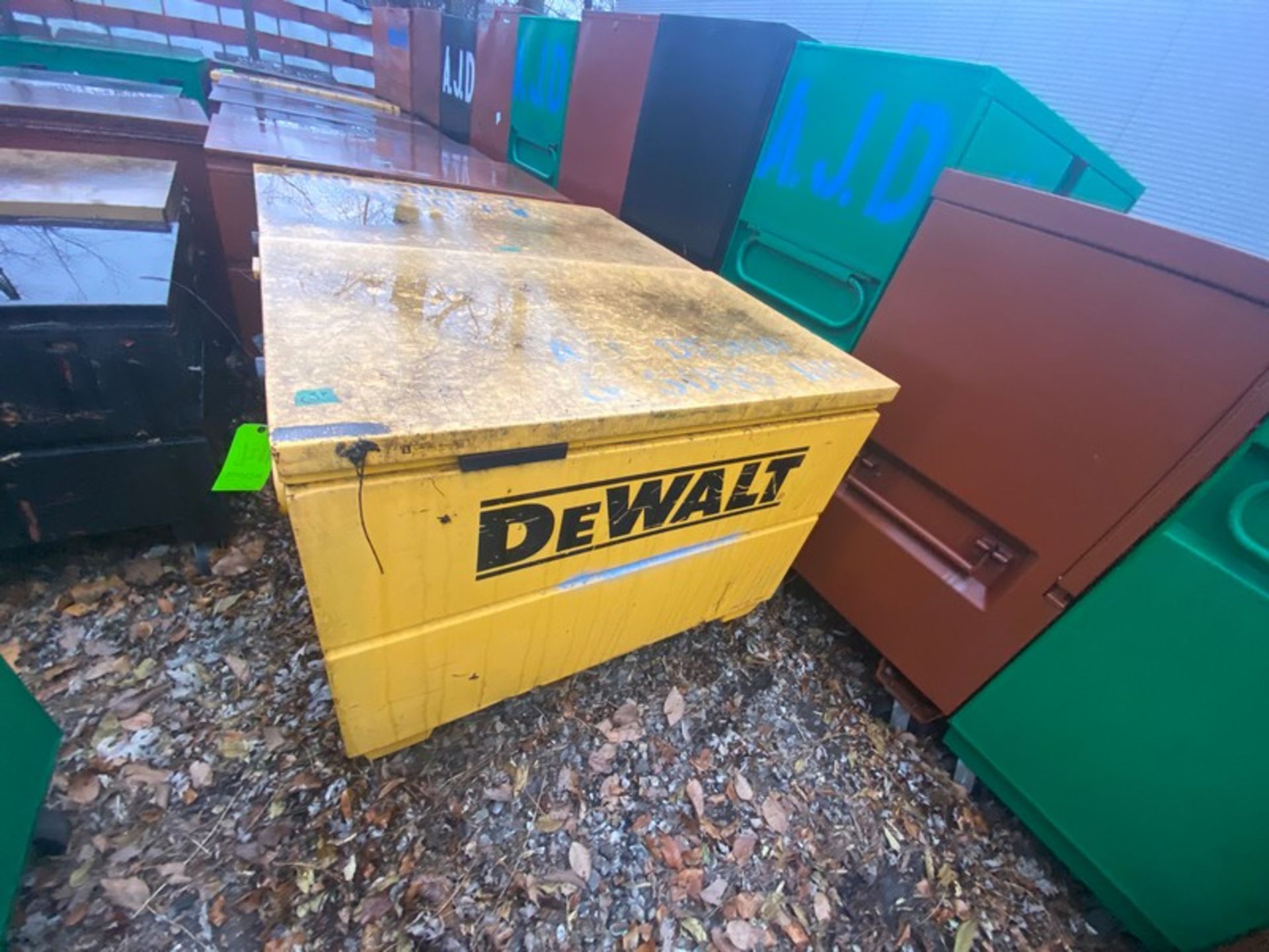 DeWalt Gang Box, with Hinge Lid, Overall Dims.: Aprox. 50” L x 32” W x 34” H, Mounted on Wheels ( - Image 2 of 3