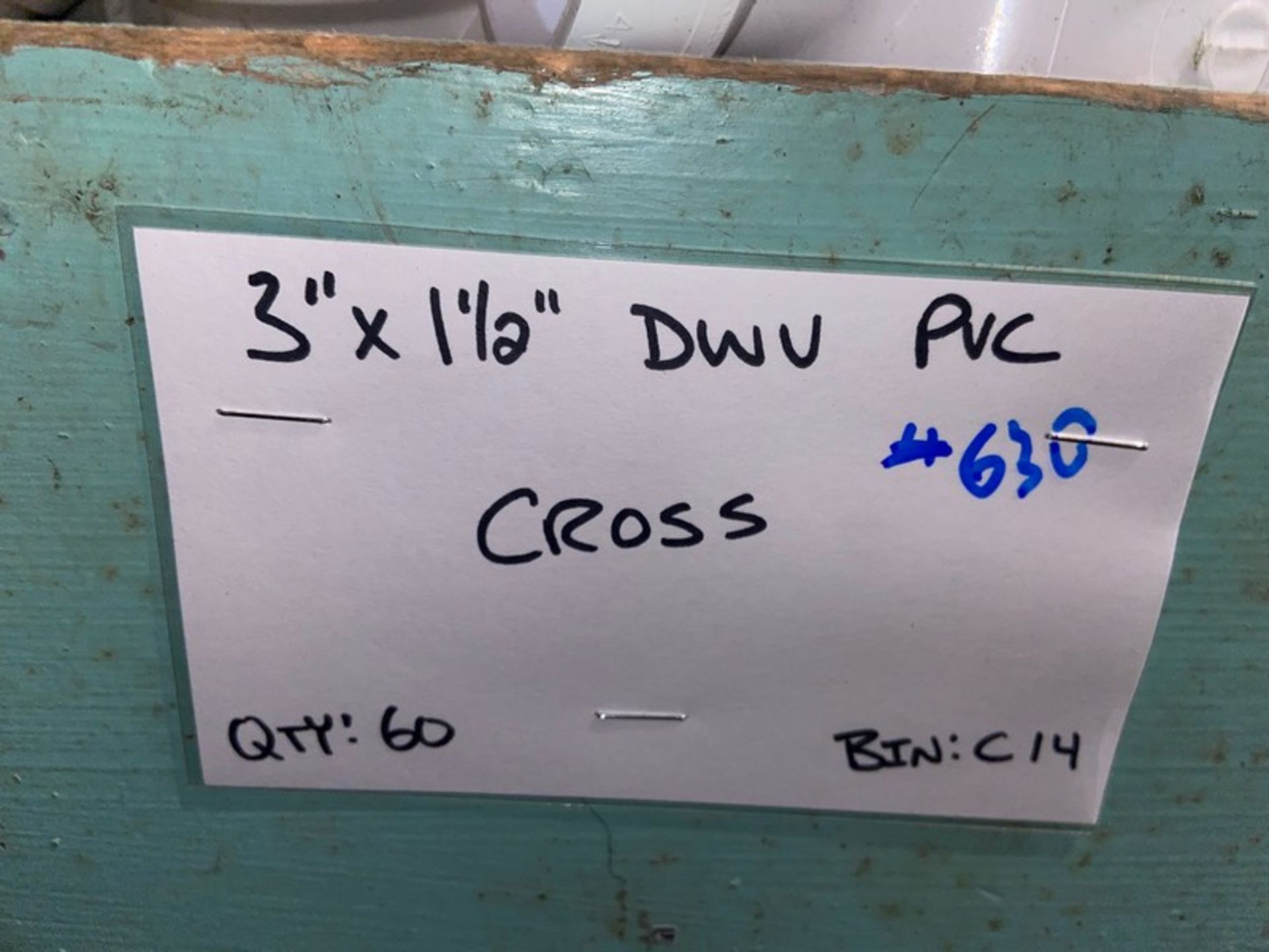 (60) 3”x 1 1/2” DWV PVC CROSS (Bin:C14)(LOCATED IN MONROEVILLE, PA) - Image 3 of 3