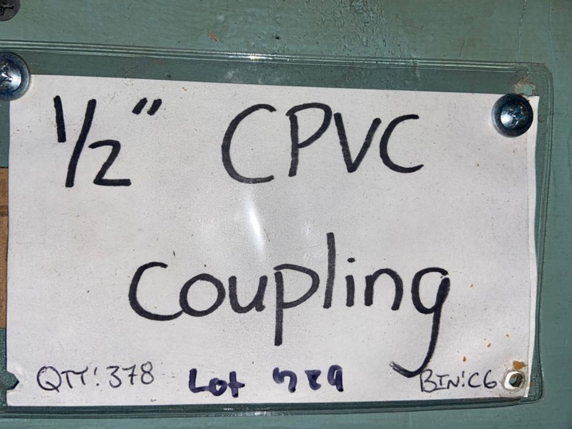 (378) 1/2” CPVC Coupling (Bin:C6) (LOCATED IN MONROEVILLE, PA) - Bild 2 aus 2