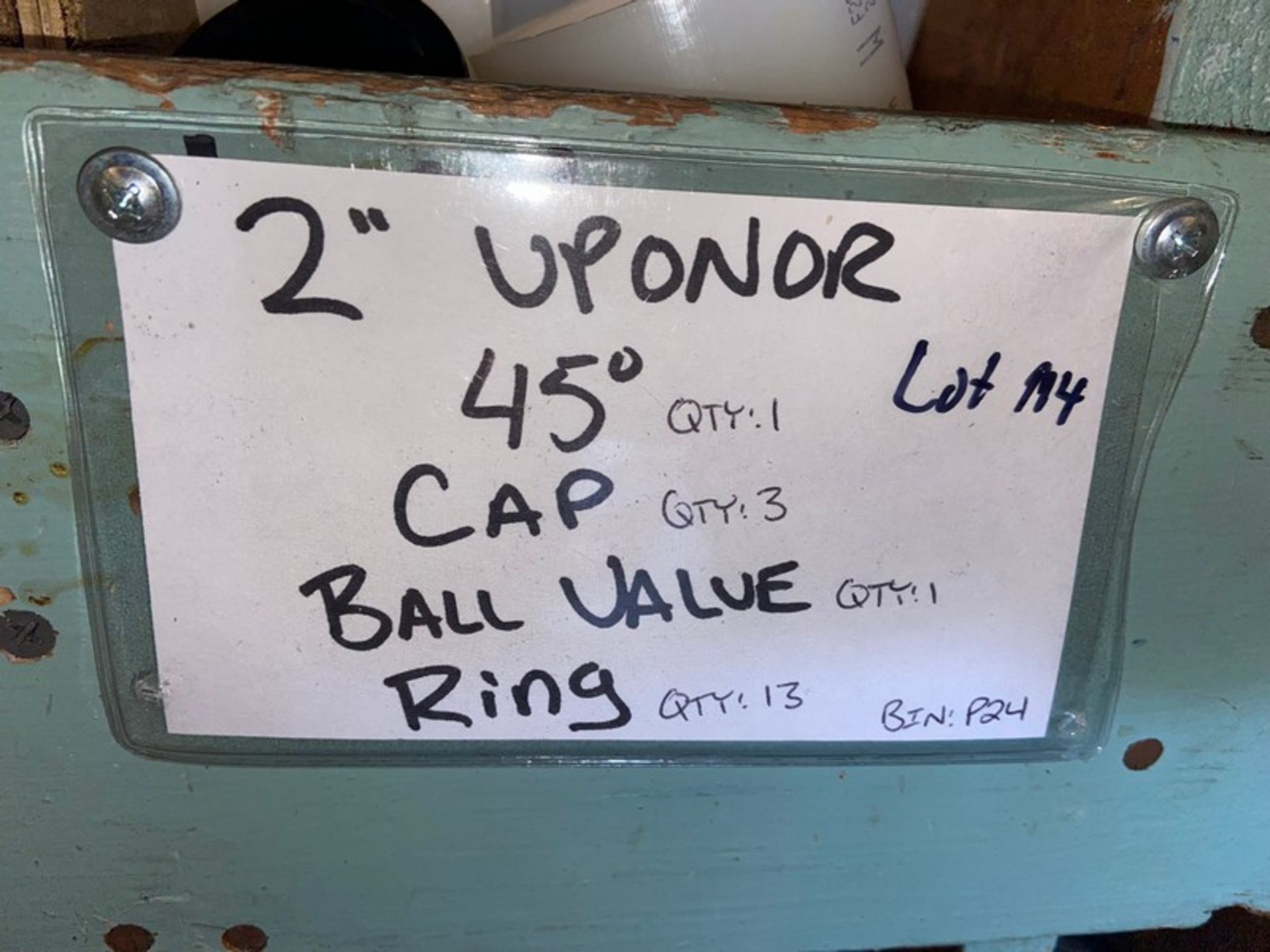 2” Uponor 45” (1) Cap(3) Ball valve(1) Ring(13) (LOCATED IN MONROEVILLE, PA) - Image 2 of 2