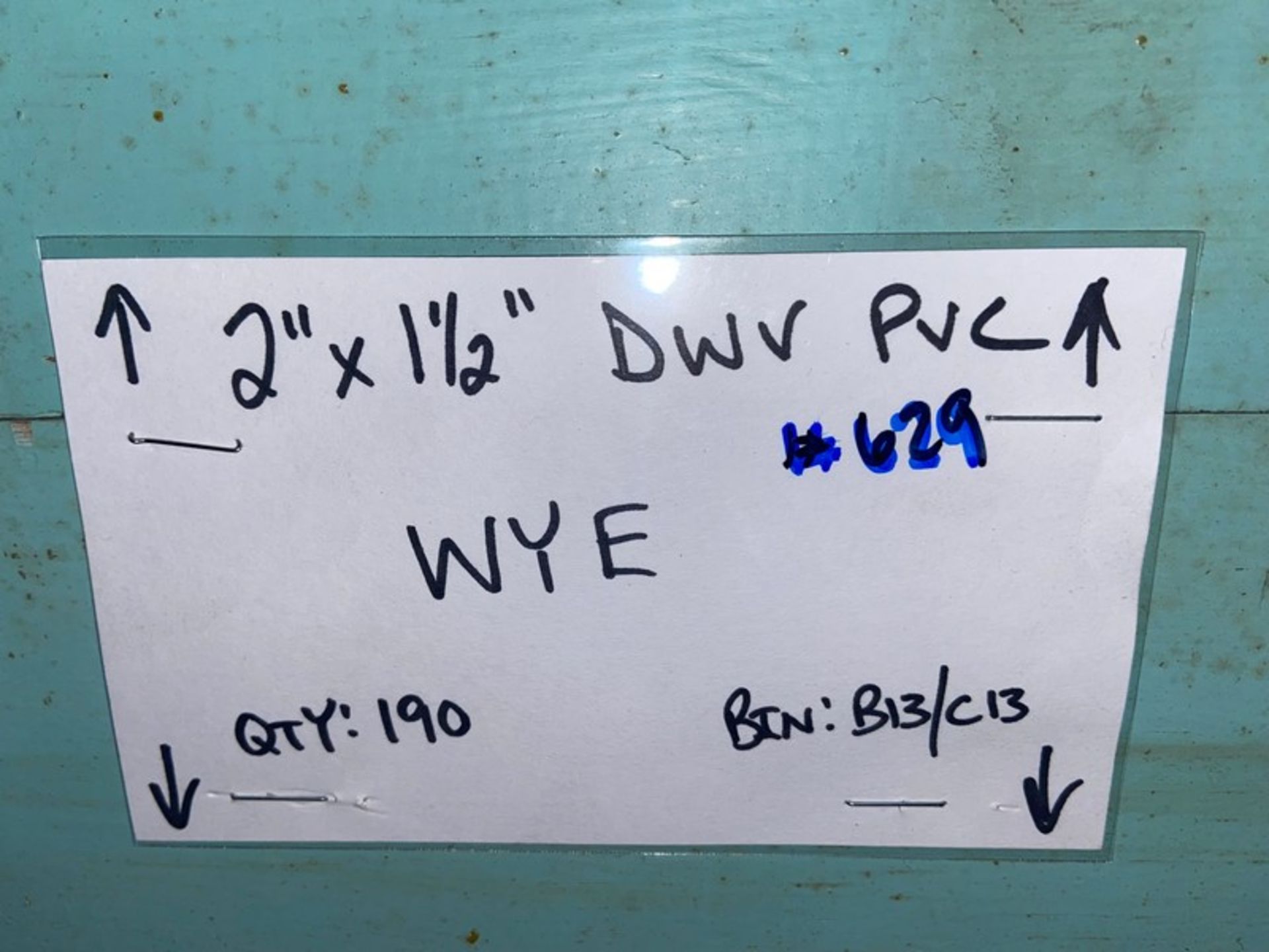 (190) 2”x1 1/2” DWV PVC WYE (Bin:B13/C13) (LOCATED IN MONROEVILLE, PA) - Image 3 of 3