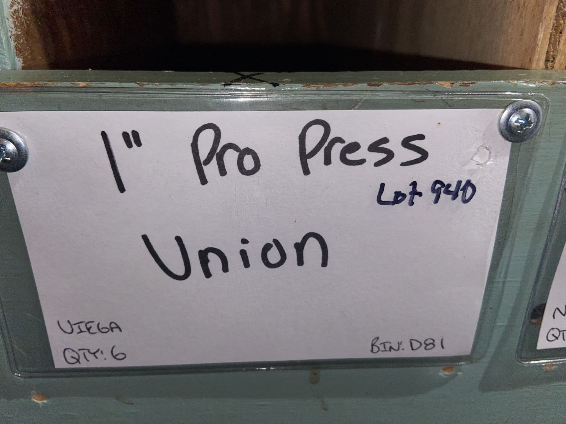 (6) 1” Pro Press Union (Bin:D81); (11) 1” Pro Press Male Adapt (Bin:D82) (LOCATED IN MONROEVILLE, - Image 2 of 4