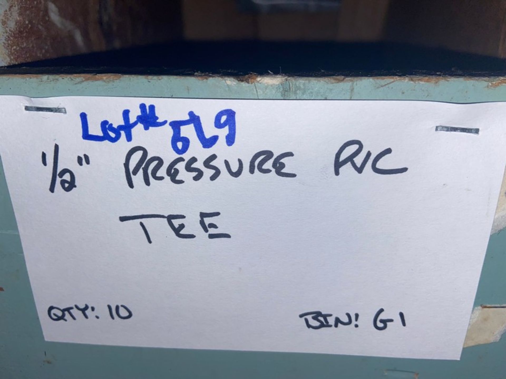 (35) 1/2” Pressure PVC 90’ (Bin:G2); (11) 1’2” Pressure PVC 45’ (Bin:G1); (10) 1’2” Pressure PVC TEE - Bild 8 aus 8