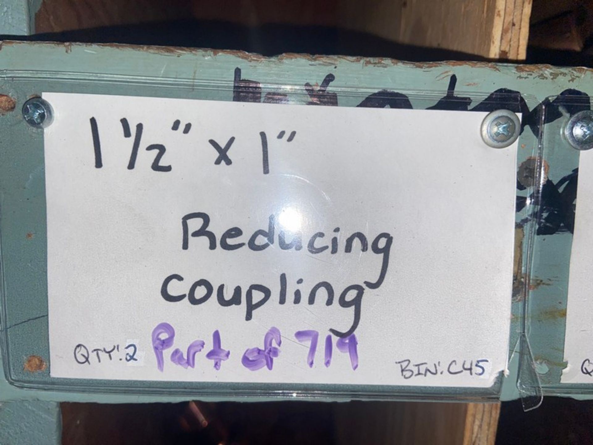 (29) 1 1/2”x 1 1/4” Reducing Coupling (BinC46); (2)1 1/2” x 1” Reducing Coupling (LOCATED IN - Image 4 of 4