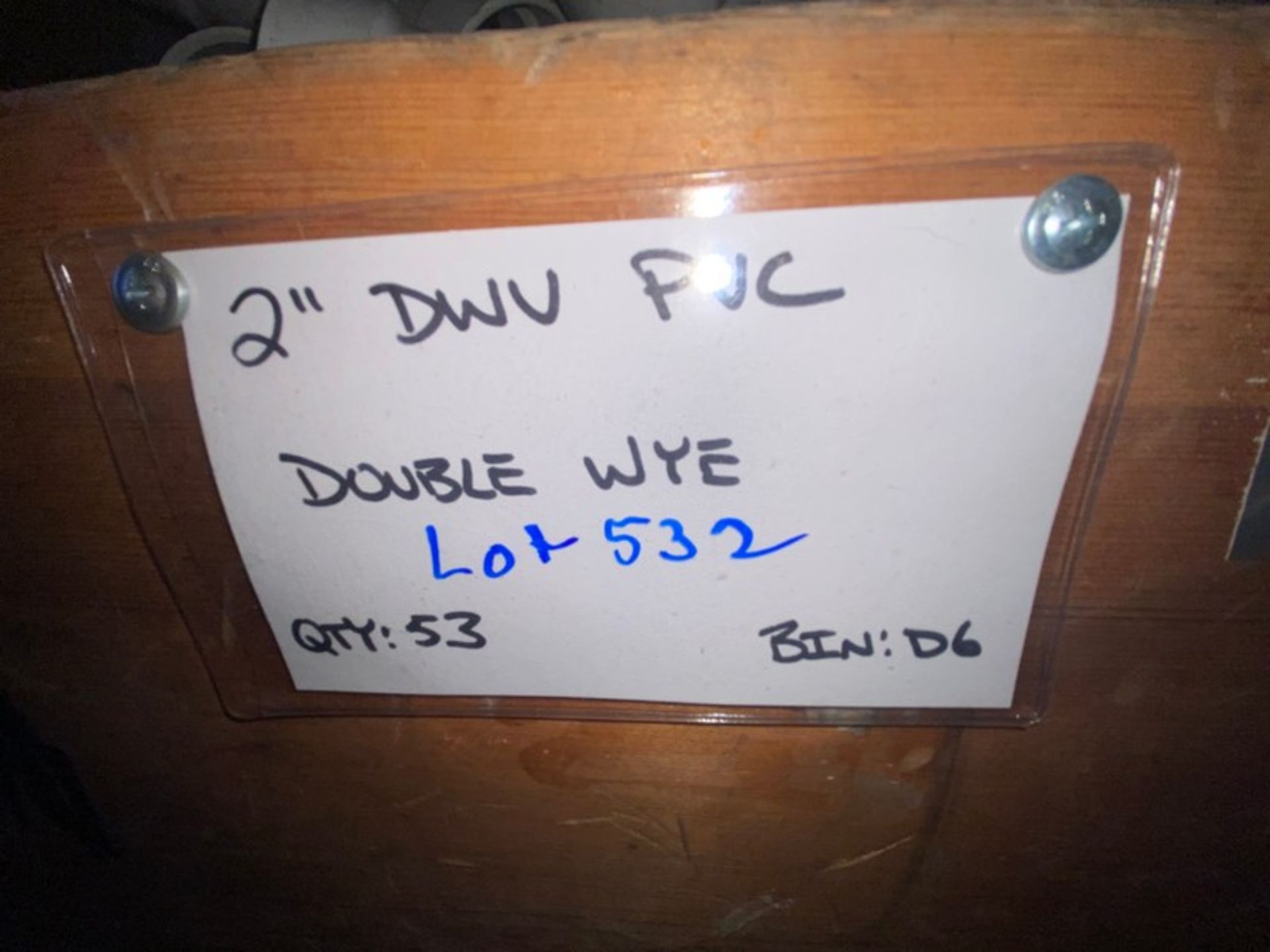 (53) 2” DWV PVC DOUBLE WYE (Bin:D6) (LOCATED IN MONROEVILLE, PA) - Image 4 of 4