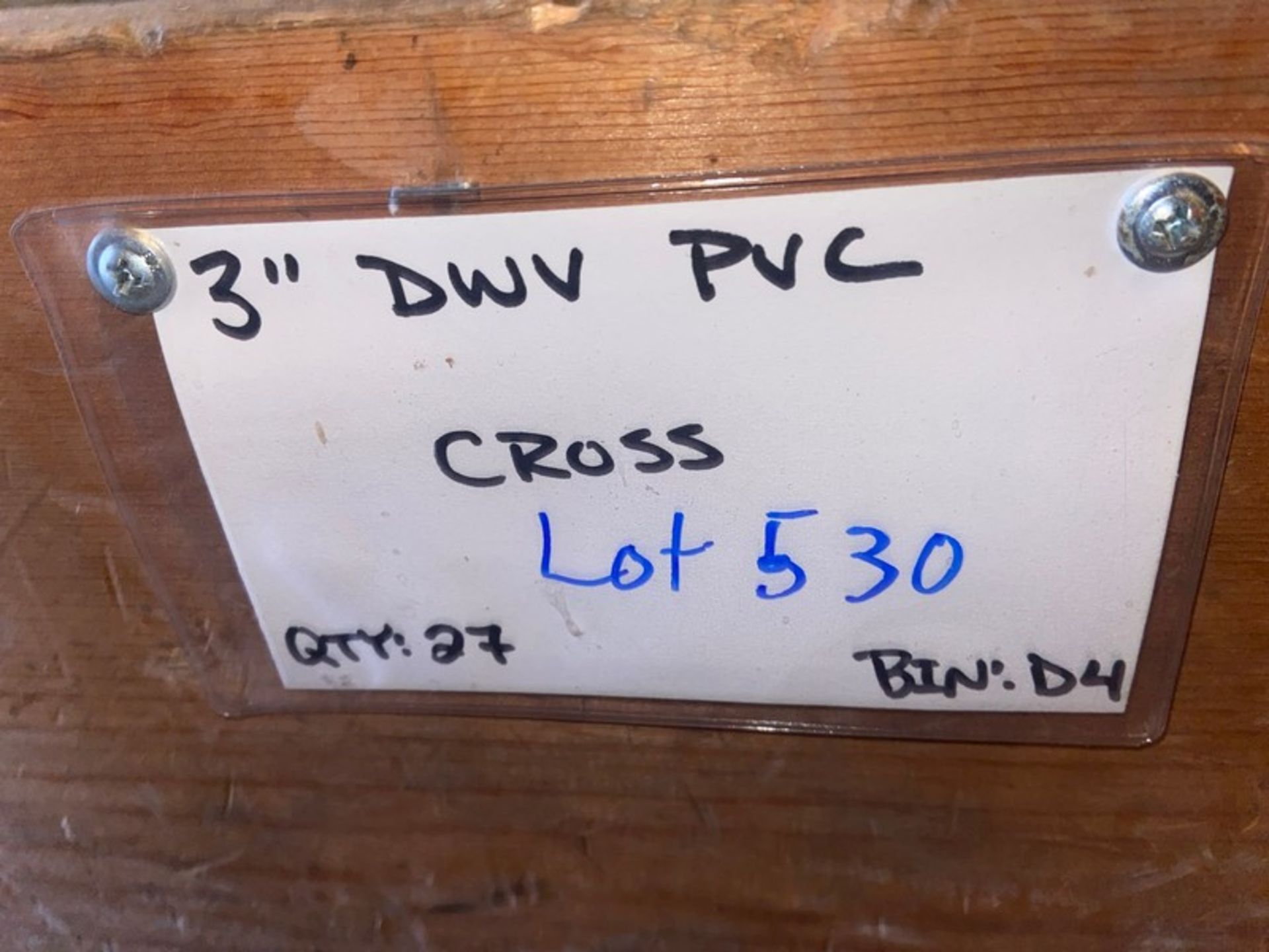 (27) 3” DWV PVC CROSS (Bin:D4) (LOCATED IN MONROEVILLE, PA) - Bild 2 aus 4