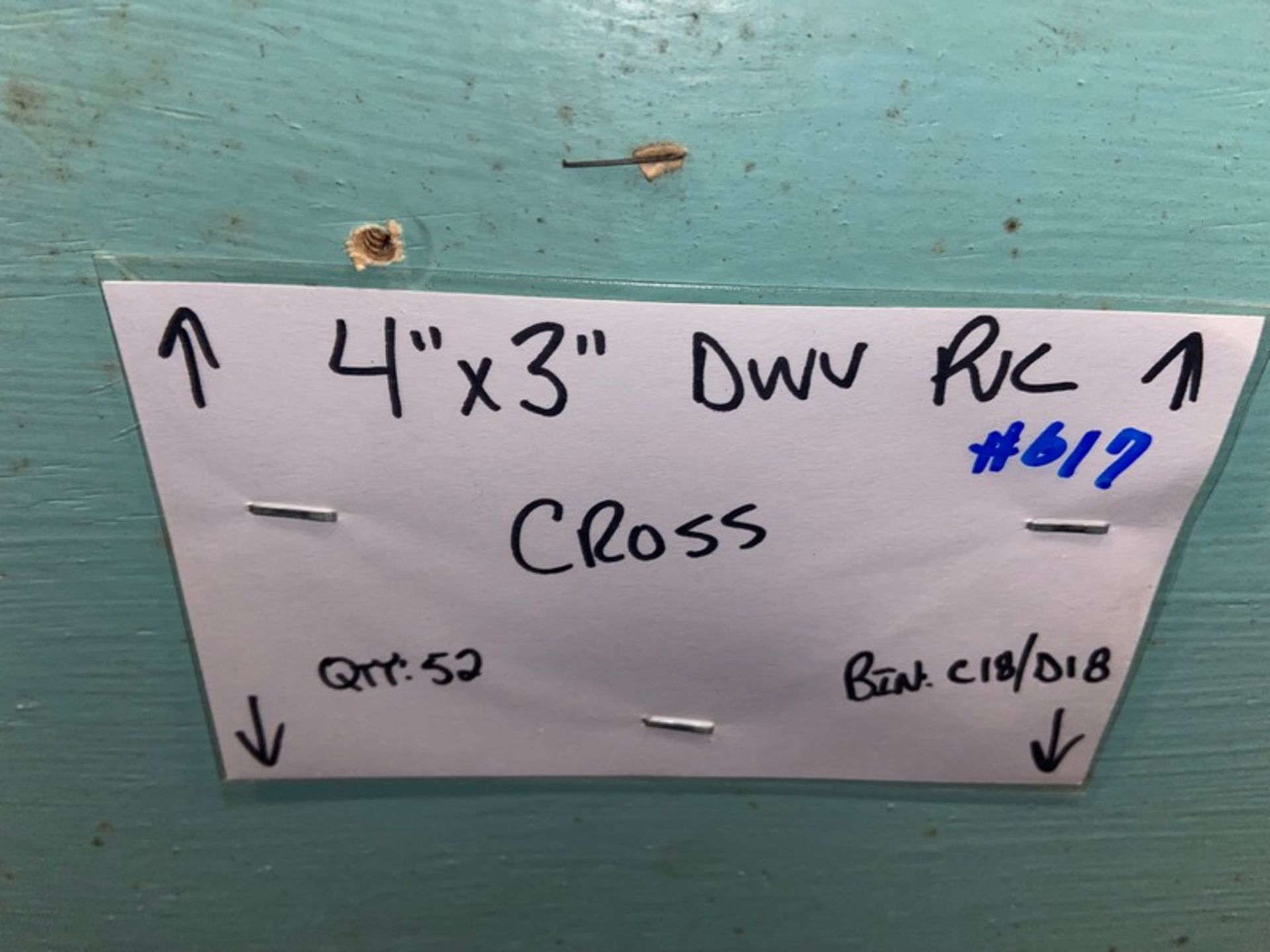 (52) 4”x3” DWV PVC CROSS(Bin:C18/D18) (LOCATED IN MONROEVILLE, PA) - Image 3 of 3