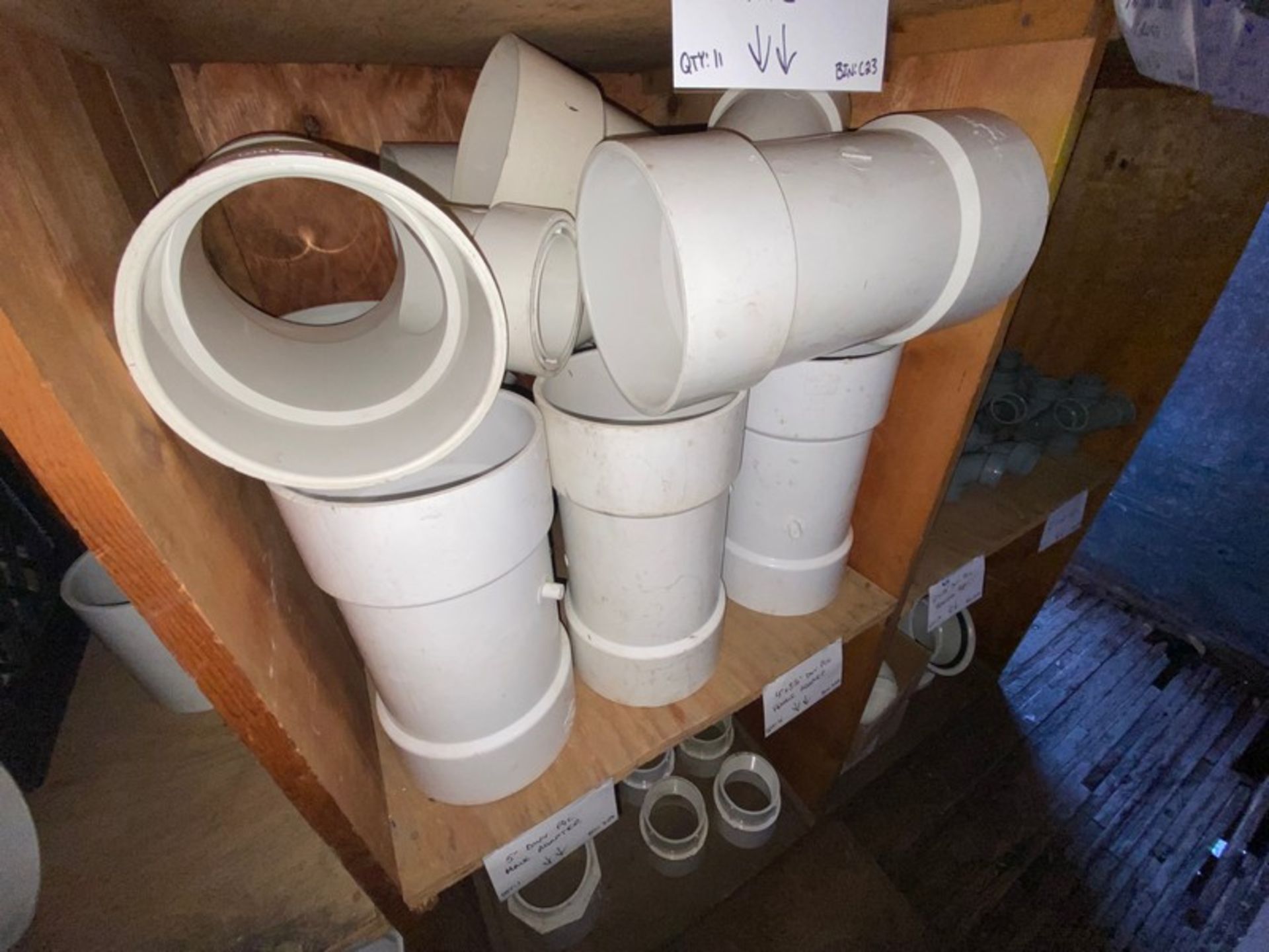 (11) 6”x3” DWV PVC WYE (Bin:C23)(LOCATED IN MONROEVILLE, PA)