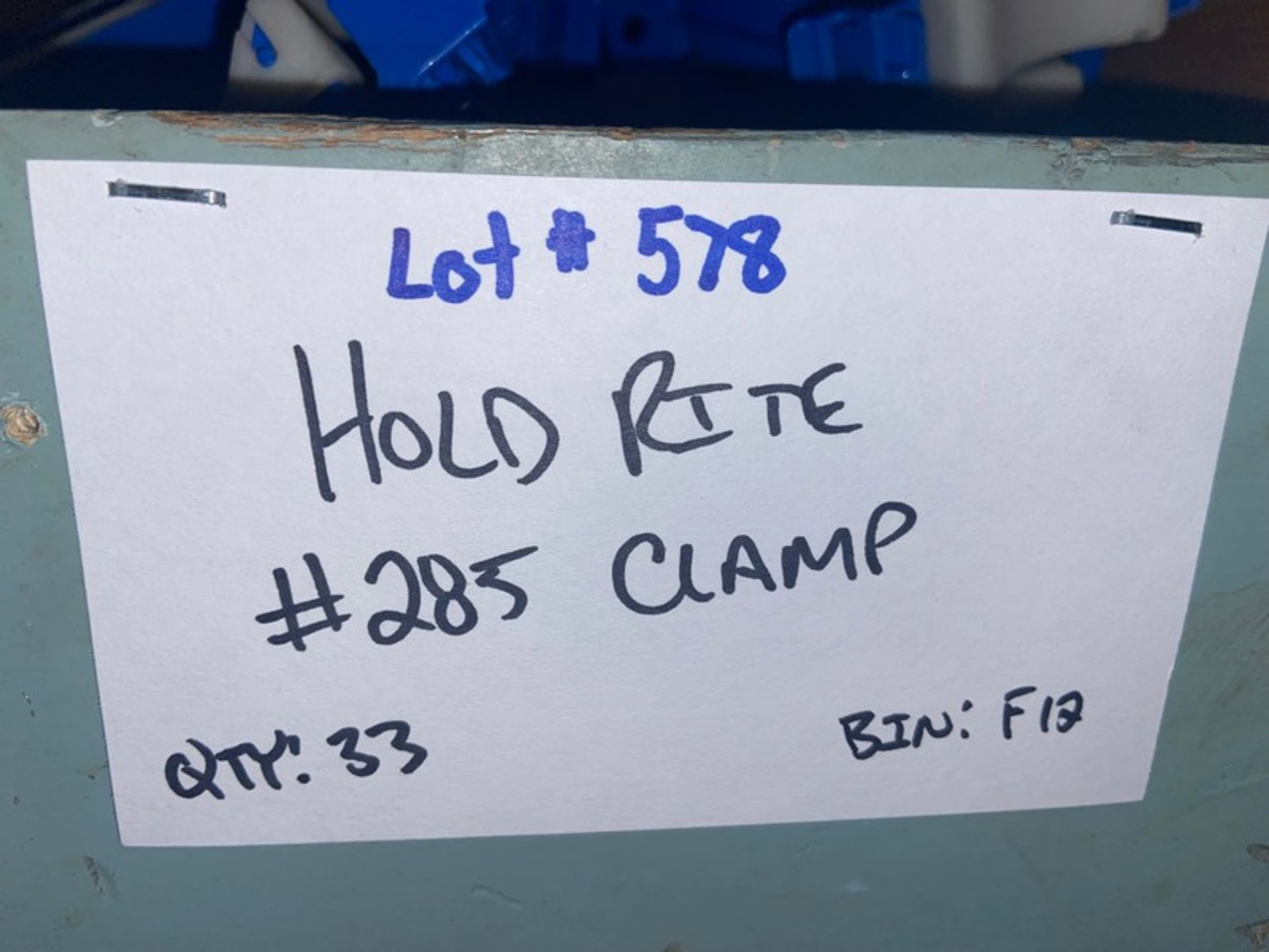 (33) HOLD RITE #285 CLAMP (Bin:F12)(LOCATED IN MONROEVILLE, PA) - Bild 3 aus 3