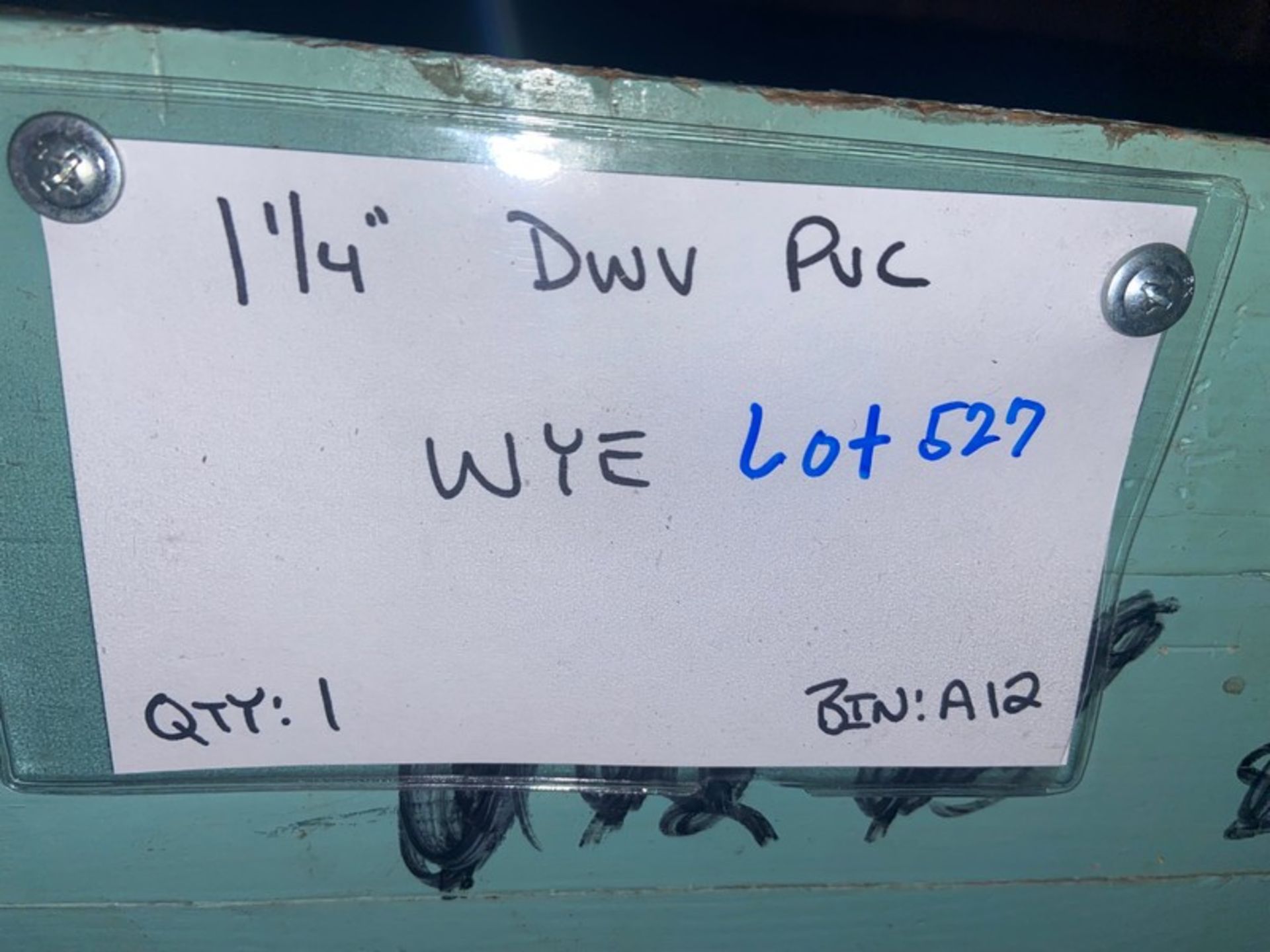 (1) 1 1/4” DWV PVC WYE (Bin:B12); (2) 1 1/4” DWV PVC TEE (Bin:A12); (3) 1 1/4” DWV PVC Male - Image 5 of 9