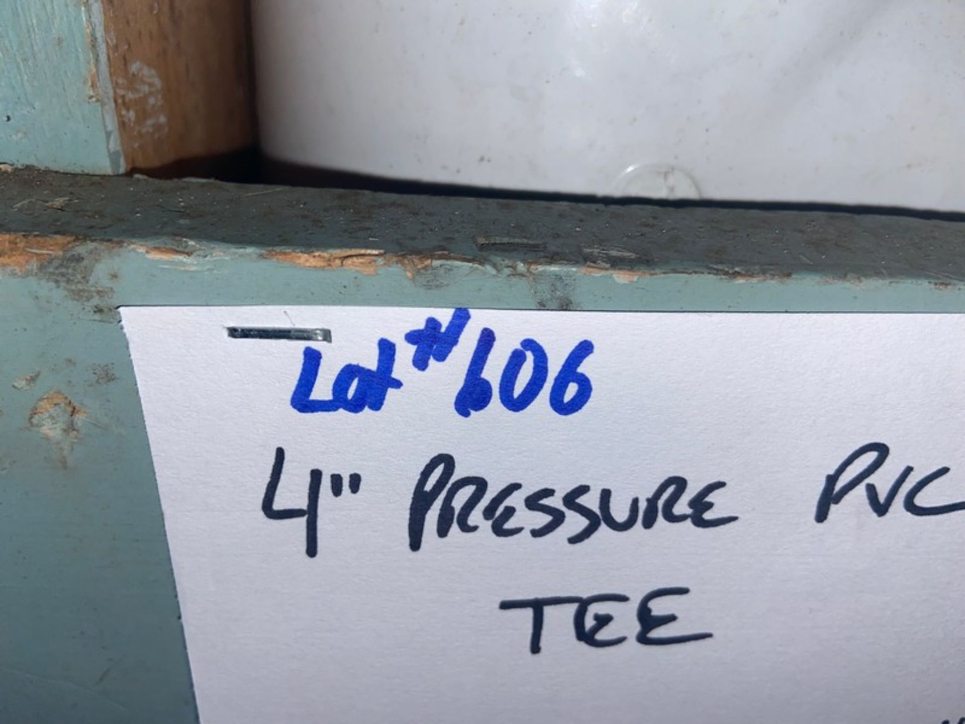(4) 4” Pressure PVC TEE (Bin:H12); Includes (1) 4”x3” Pressure PVC TEE (Bin:H12); (1) 4”x2” Pressure - Image 4 of 7